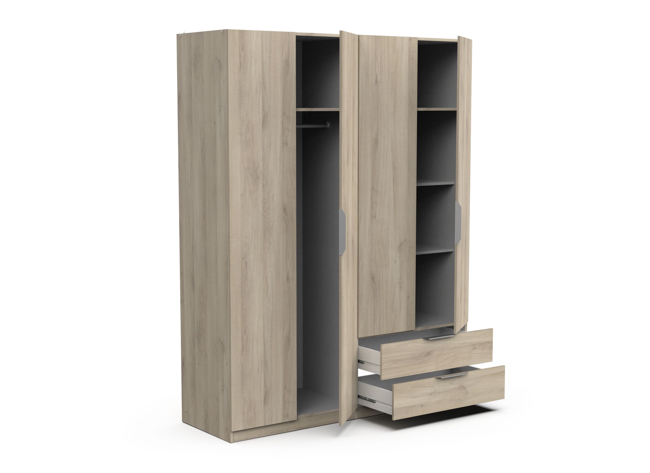 Kleerkast Ghost 157cm - decor - kronberg eik