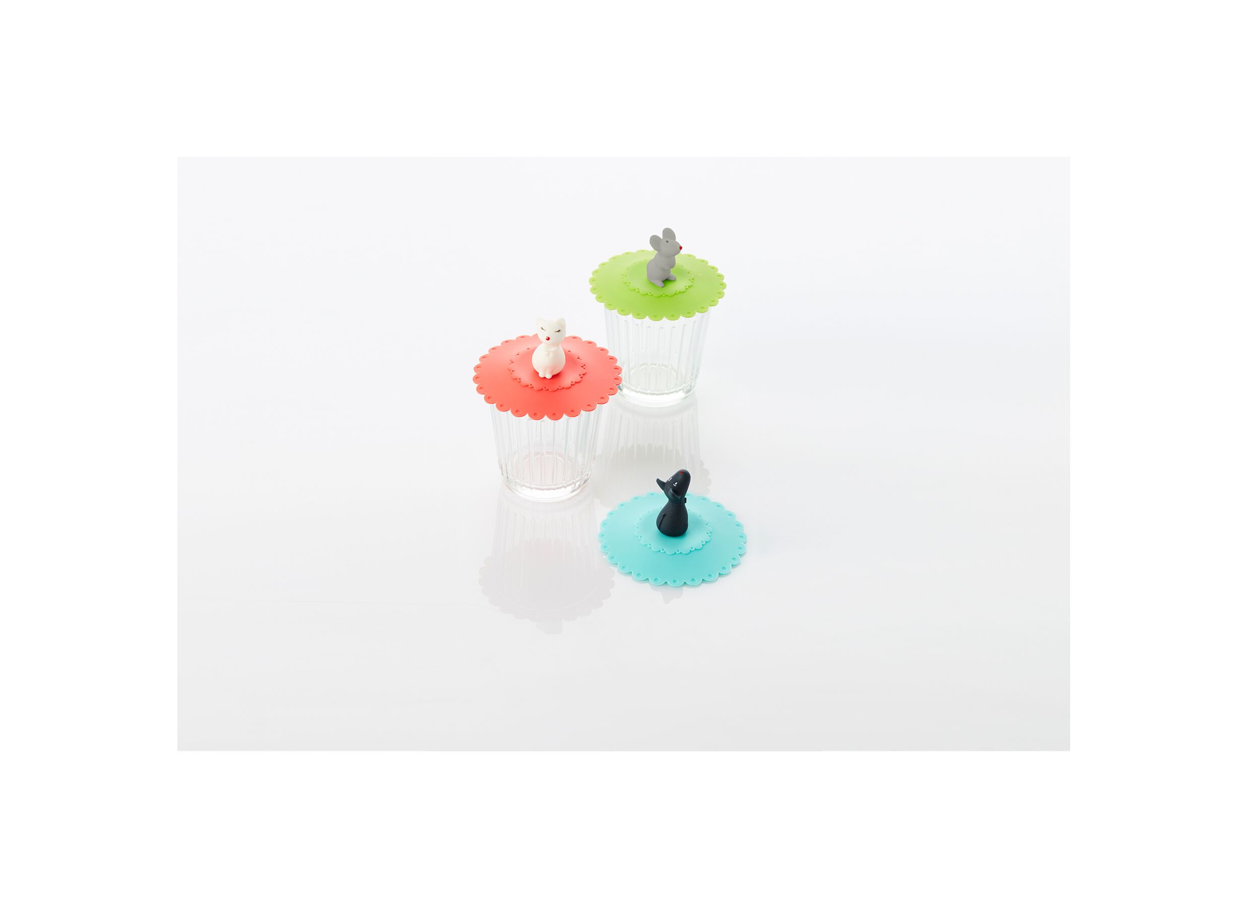 Deksel voor glas Animals Ø10,5cm