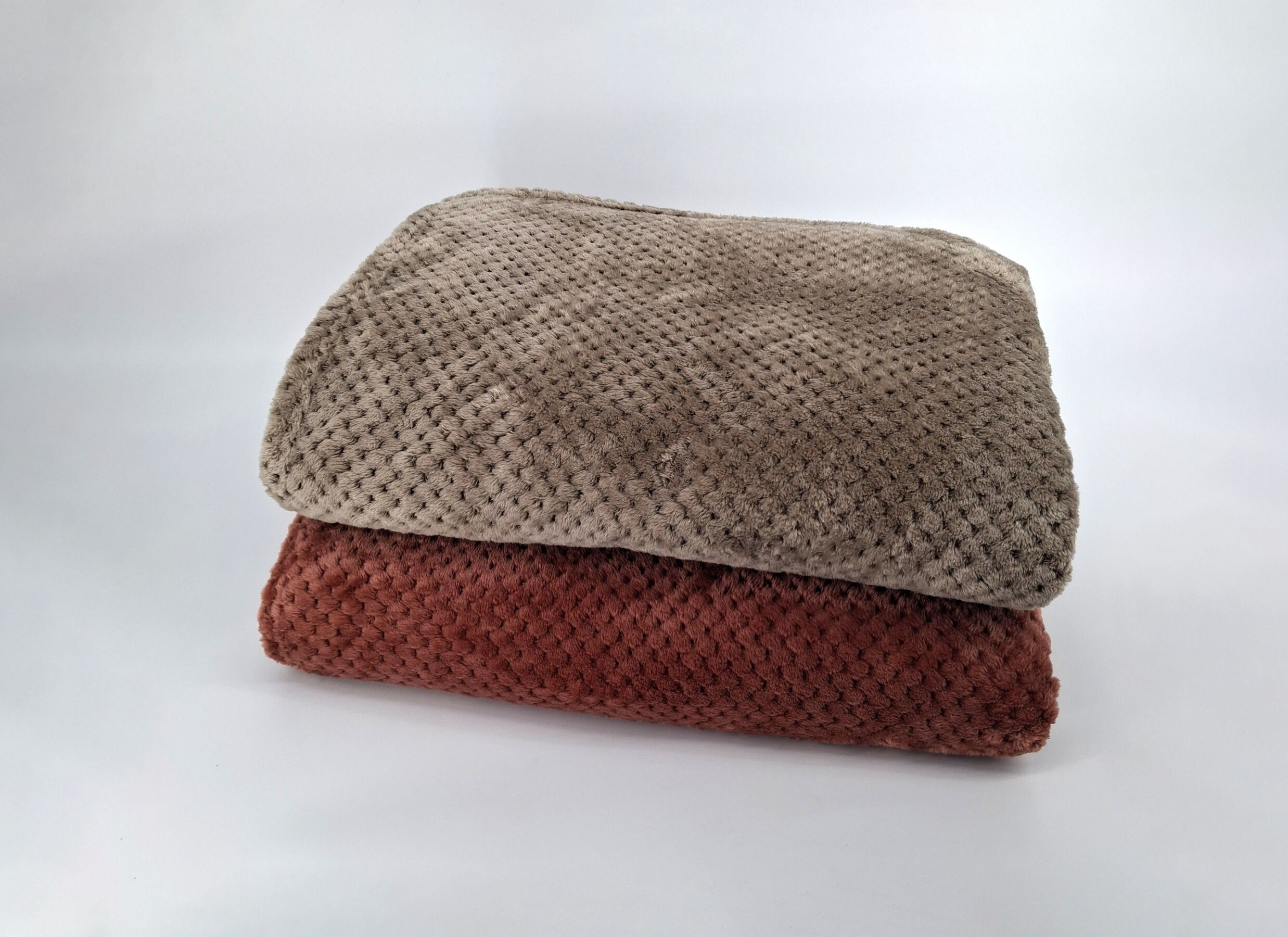 Foto ambiance - Plaid Bristol 150x200cm - microfibre - taupe