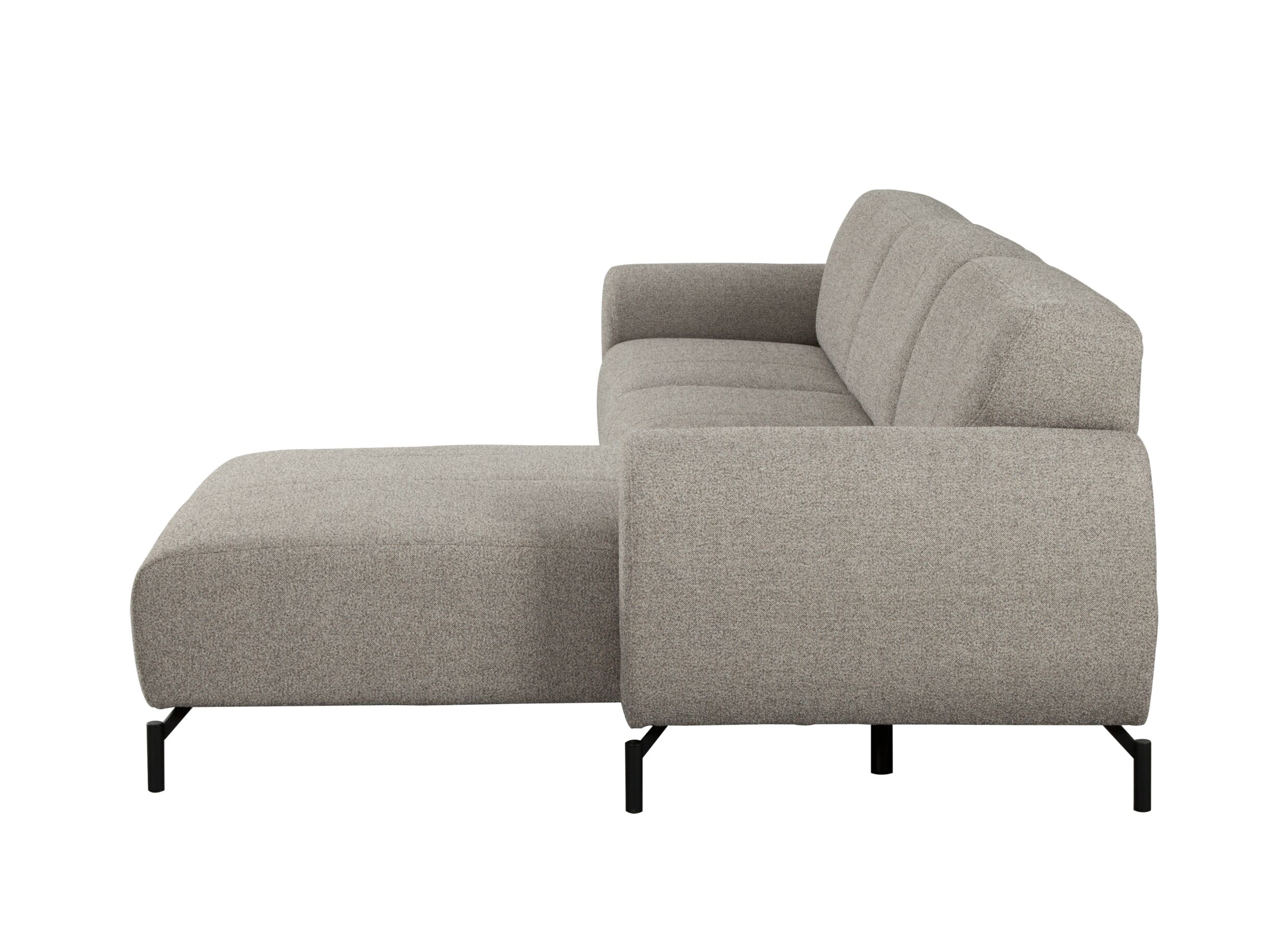 Overzichtsfoto - Hoeksalon Eron 331x182cm - stof - taupe