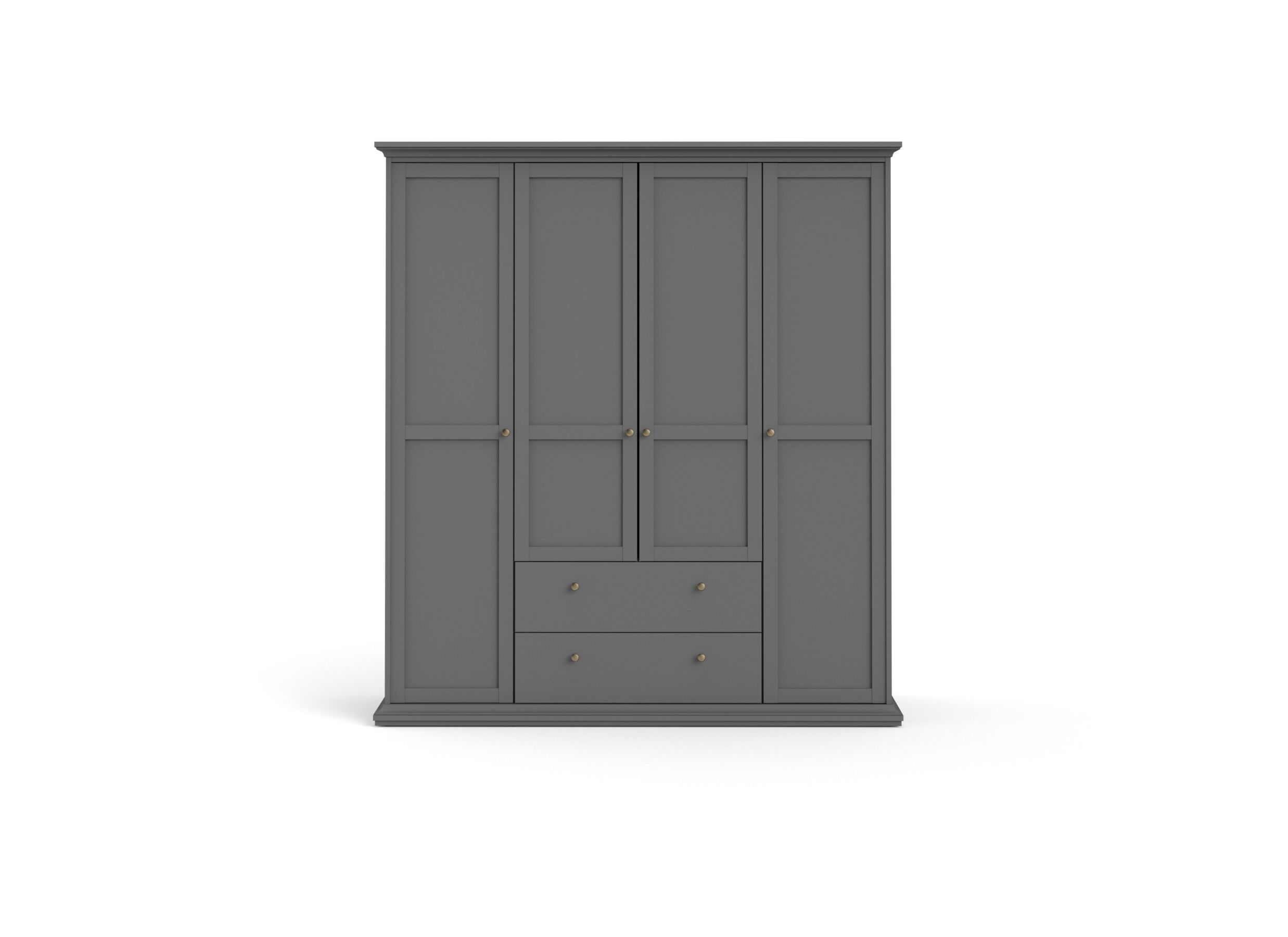 Garde-robe Paris 181cm - décor - gris mat