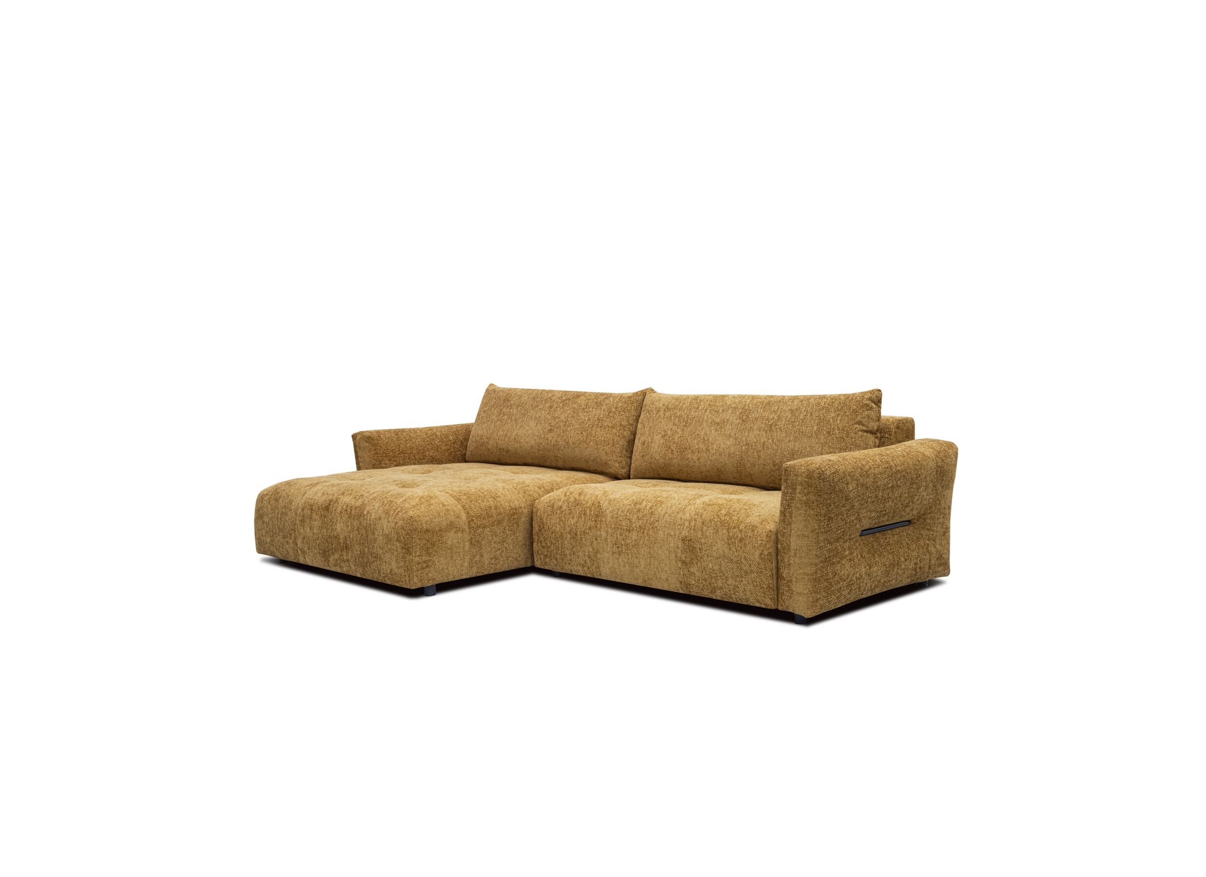 Hoeksalon Amber 314x173cm - stof - oker - Canapé d'angle Amber 314x173cm - tissu - ocre
