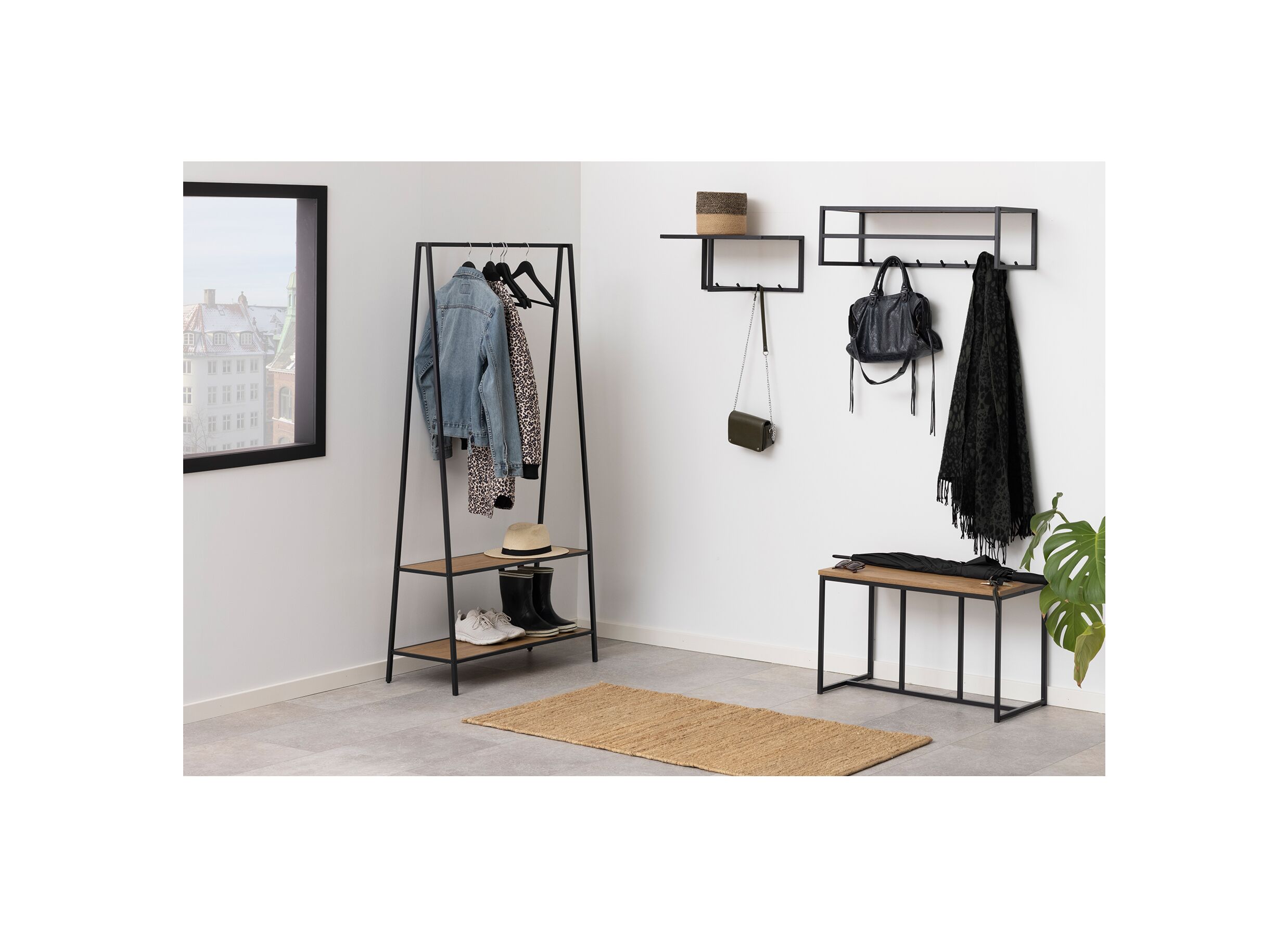 Foto ambiance - Portant 77x37x165cm