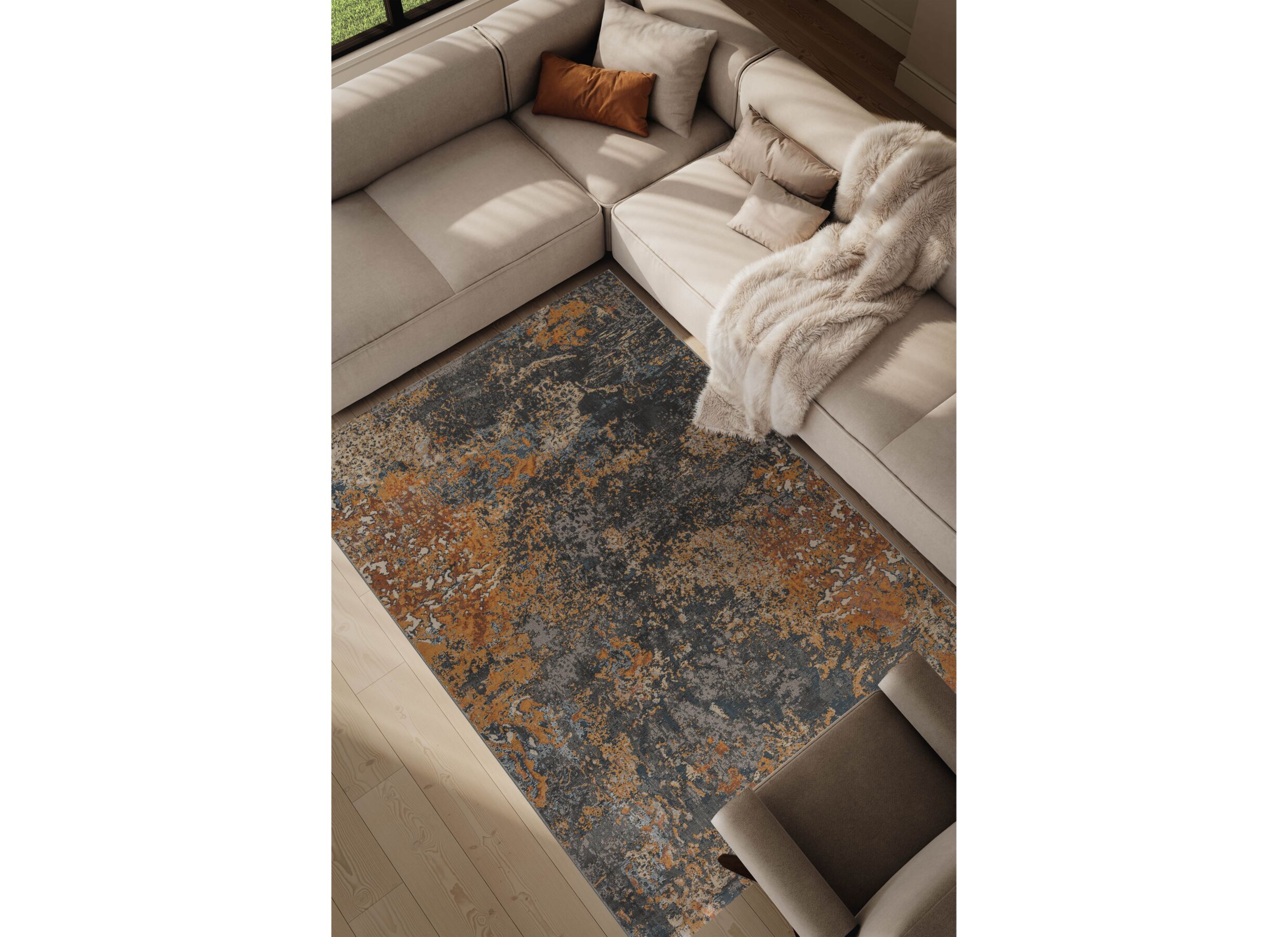 Sfeerfoto - Tapijt Caucus 133x195cm - polyester - multicolor