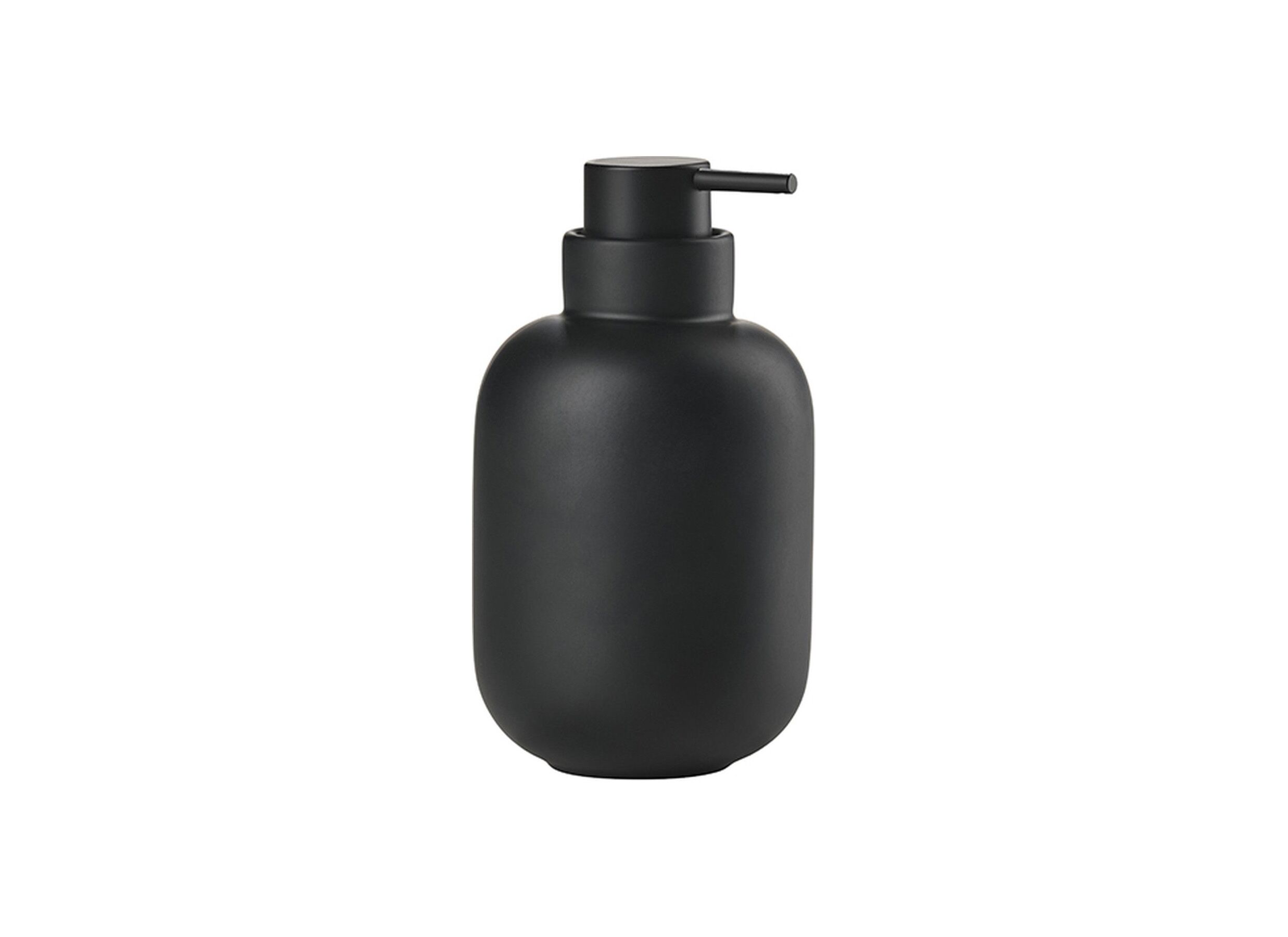 Zeeppompje Sensu Ø7 - Distributeur de savon Sensu Ø7,50x13cm - céramique - noir