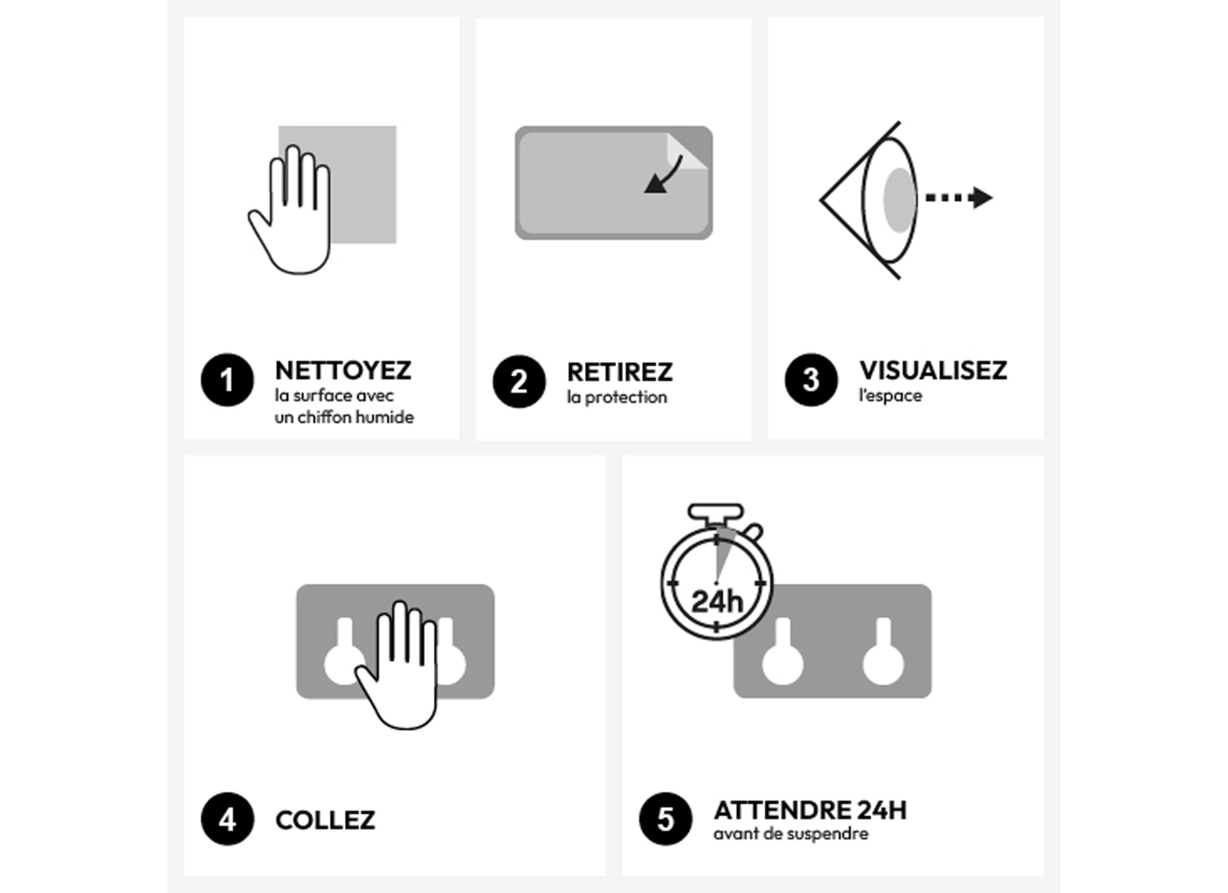 Opstelling - Zelfklevende Haak