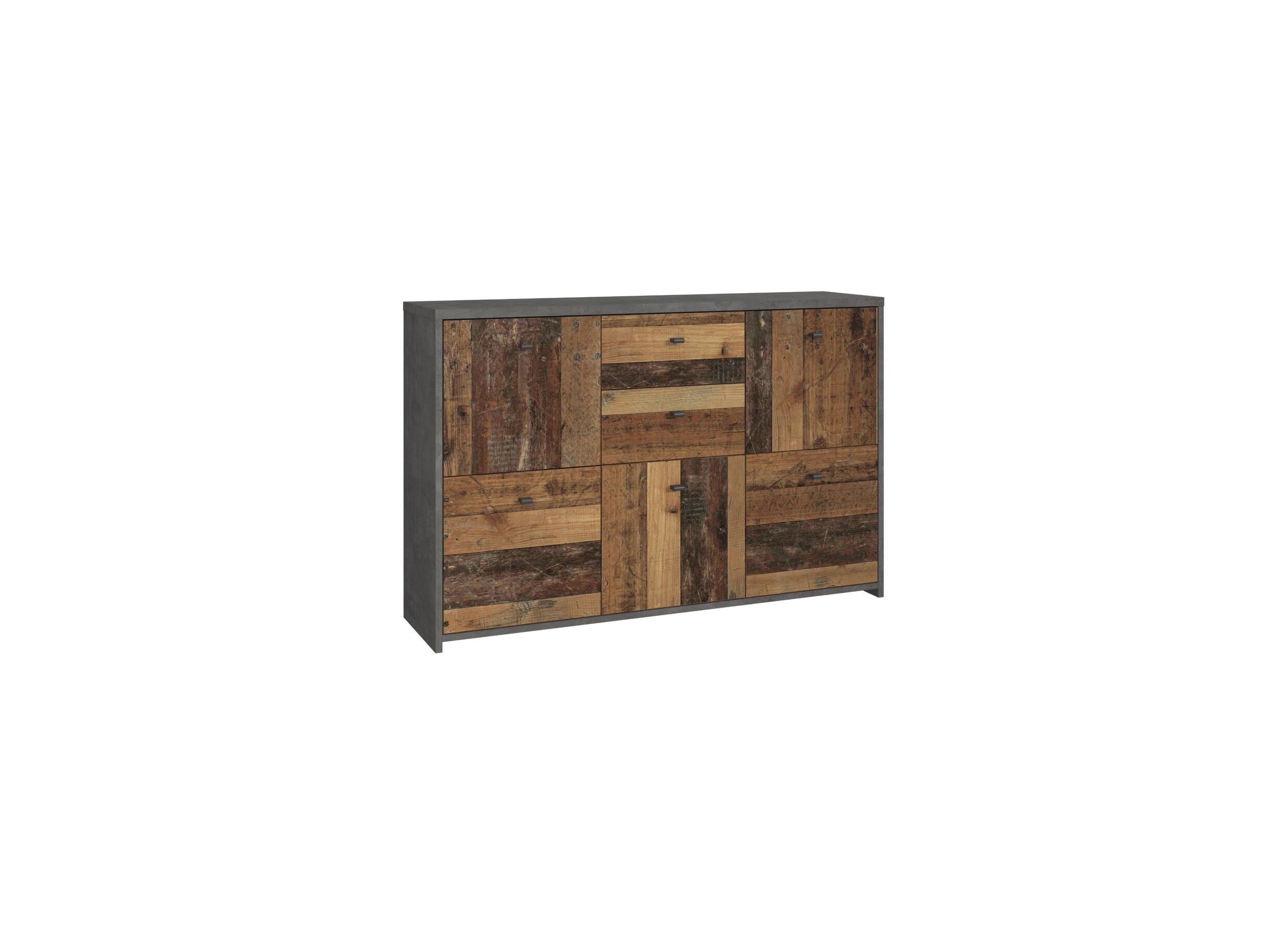 Commode 114x30x78cm - Commode Best Chest 114x30x78cm - décor - old wood & béton