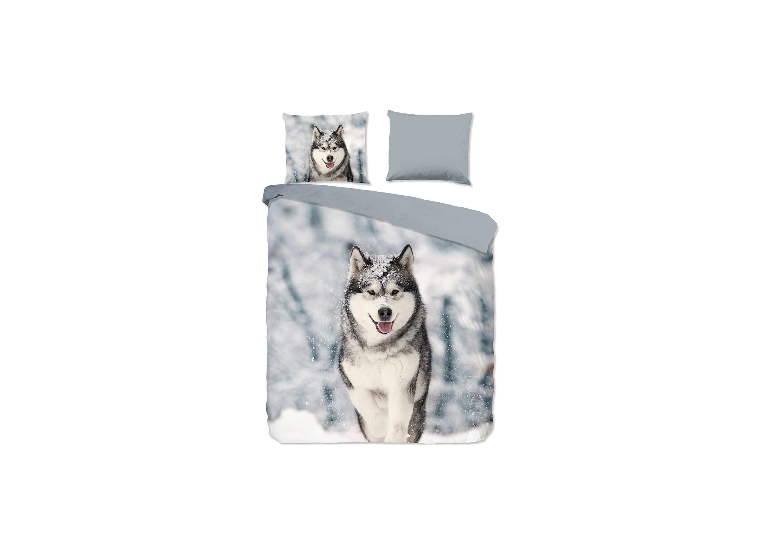 Dekbedovertrek Husky 200x220cm flanel - Dekbedovertrek Husky 200x220cm flanel