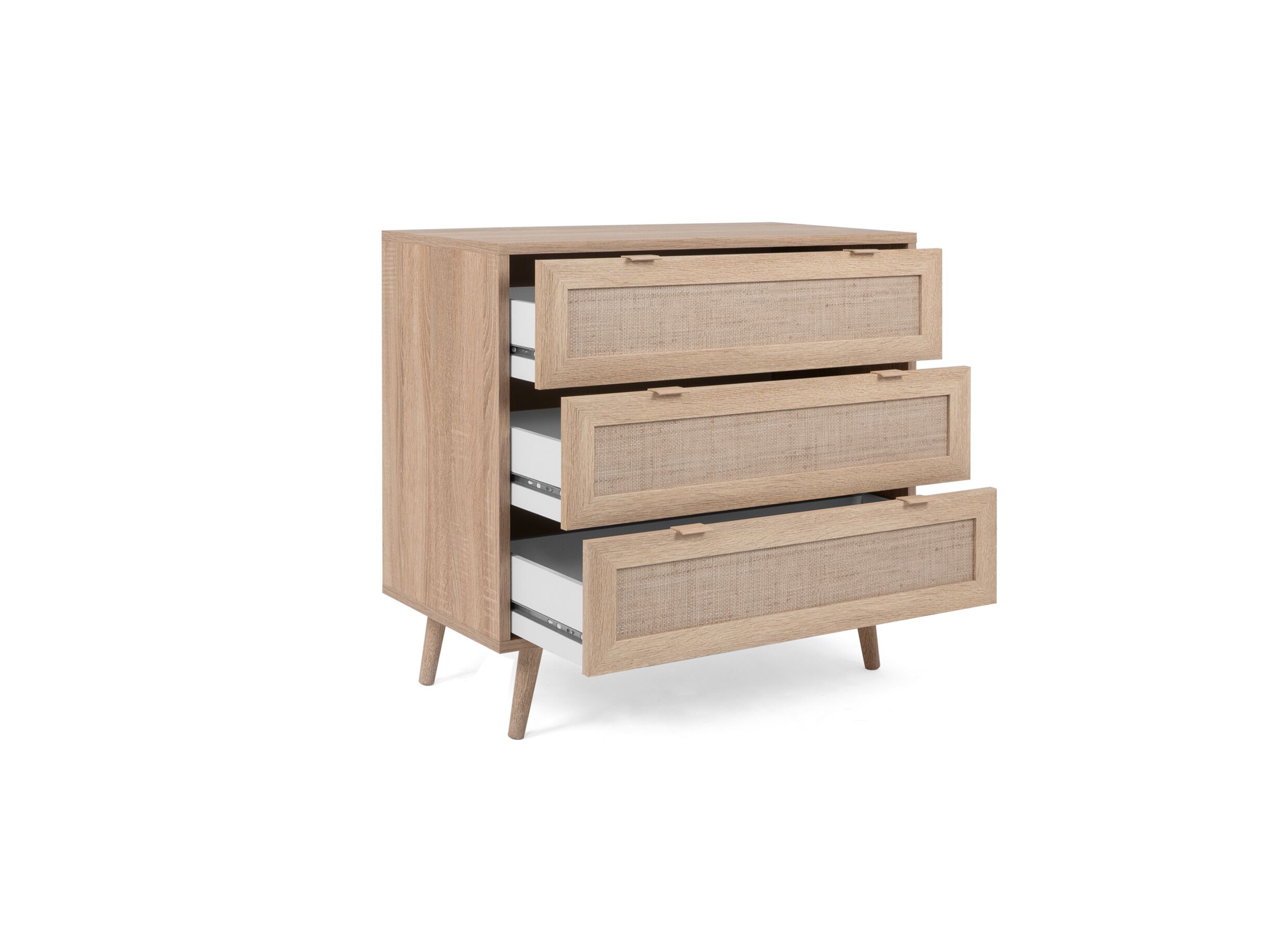 Commode Bali 80x40x80cm - mélamine - chêne sonoma