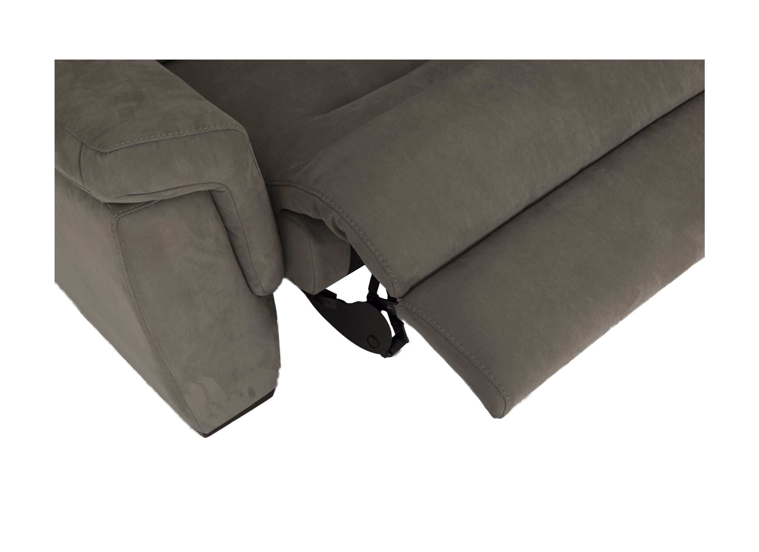 Detailfoto - Zetel Notch 2,5+2-zit - stof - donkergrijs met relax