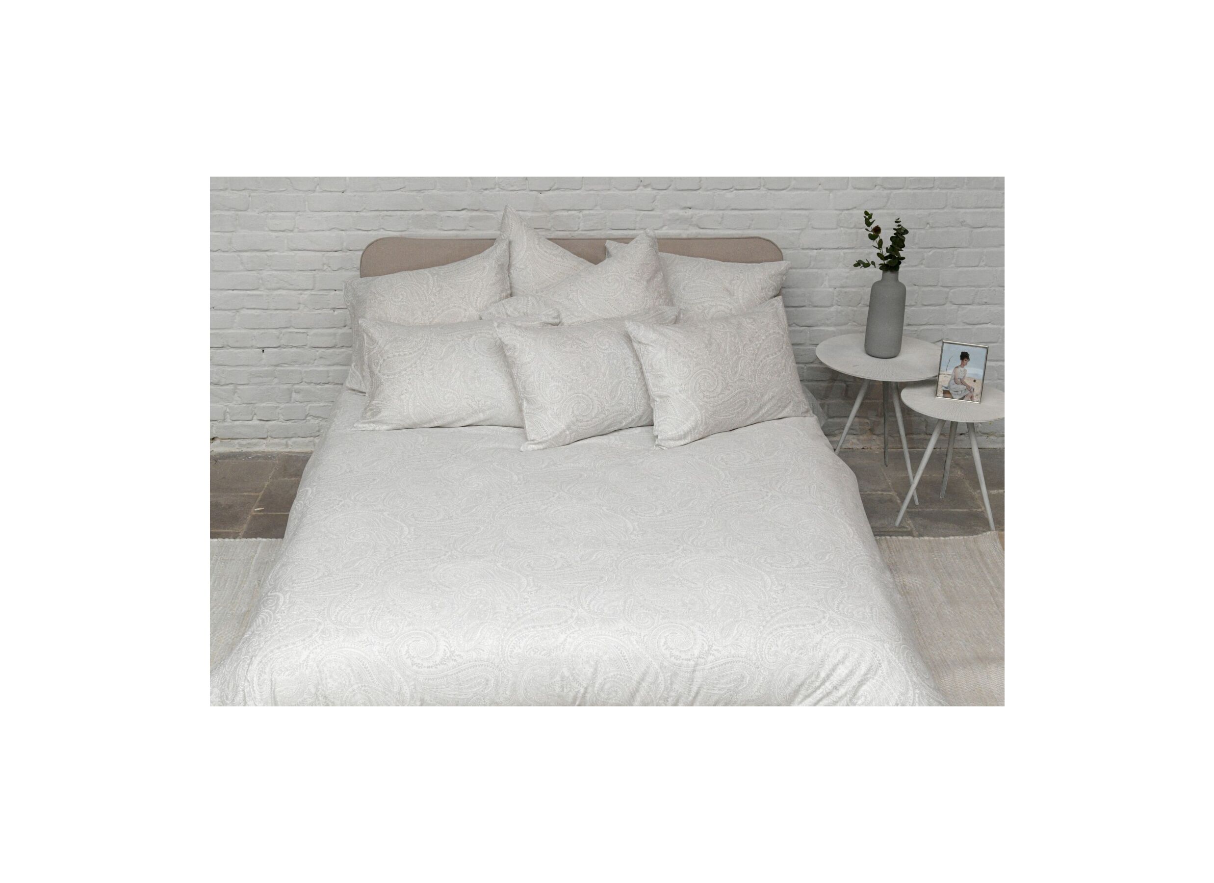 Foto ambiance - Housse de couette 240x200/220cm - satin - cashmere white