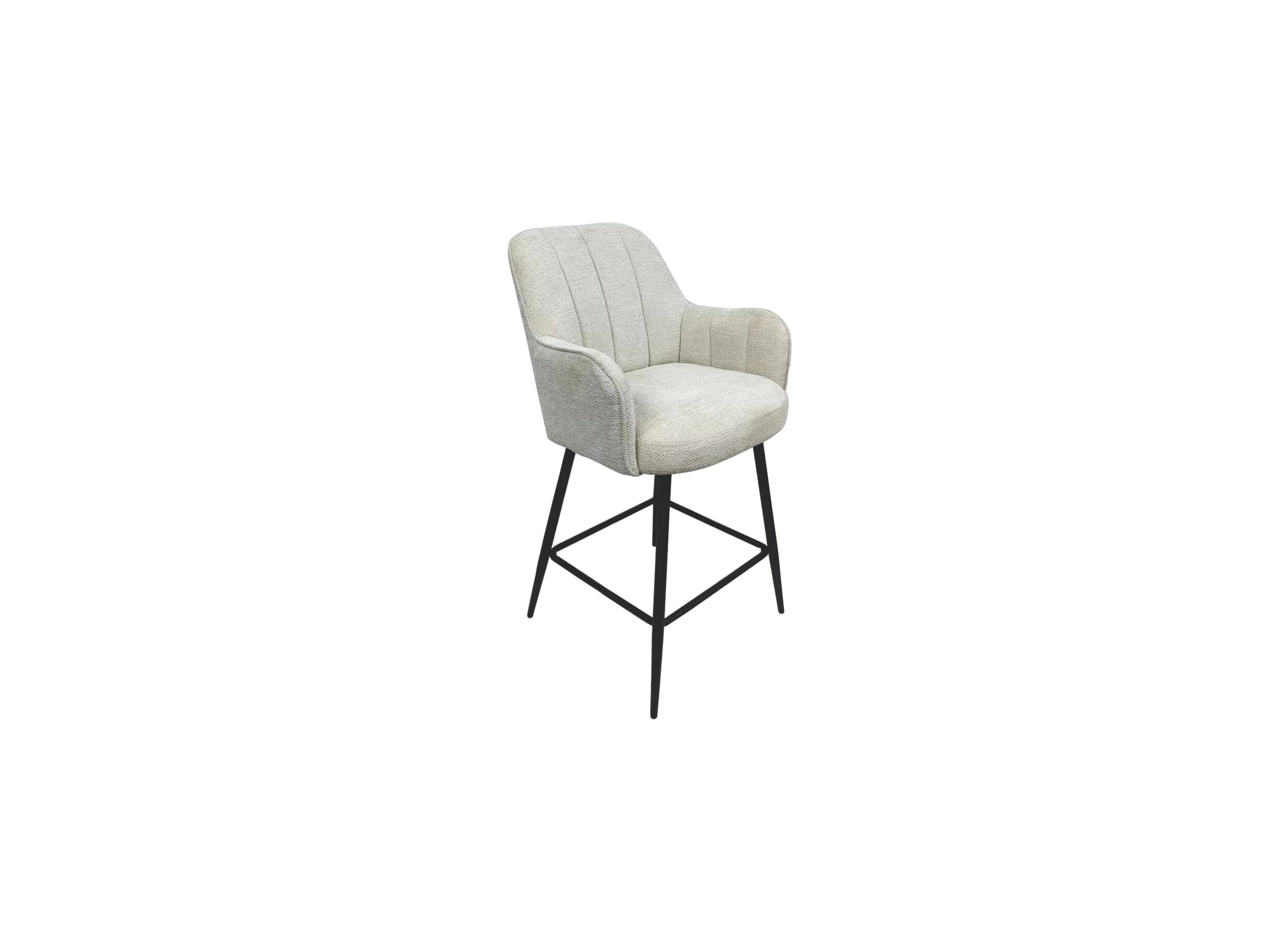 Barstoel Bonzo ZH67cm - stof - lichtgrijs - Chaise de bar Bonzo HA67cm - tissu - gris clair