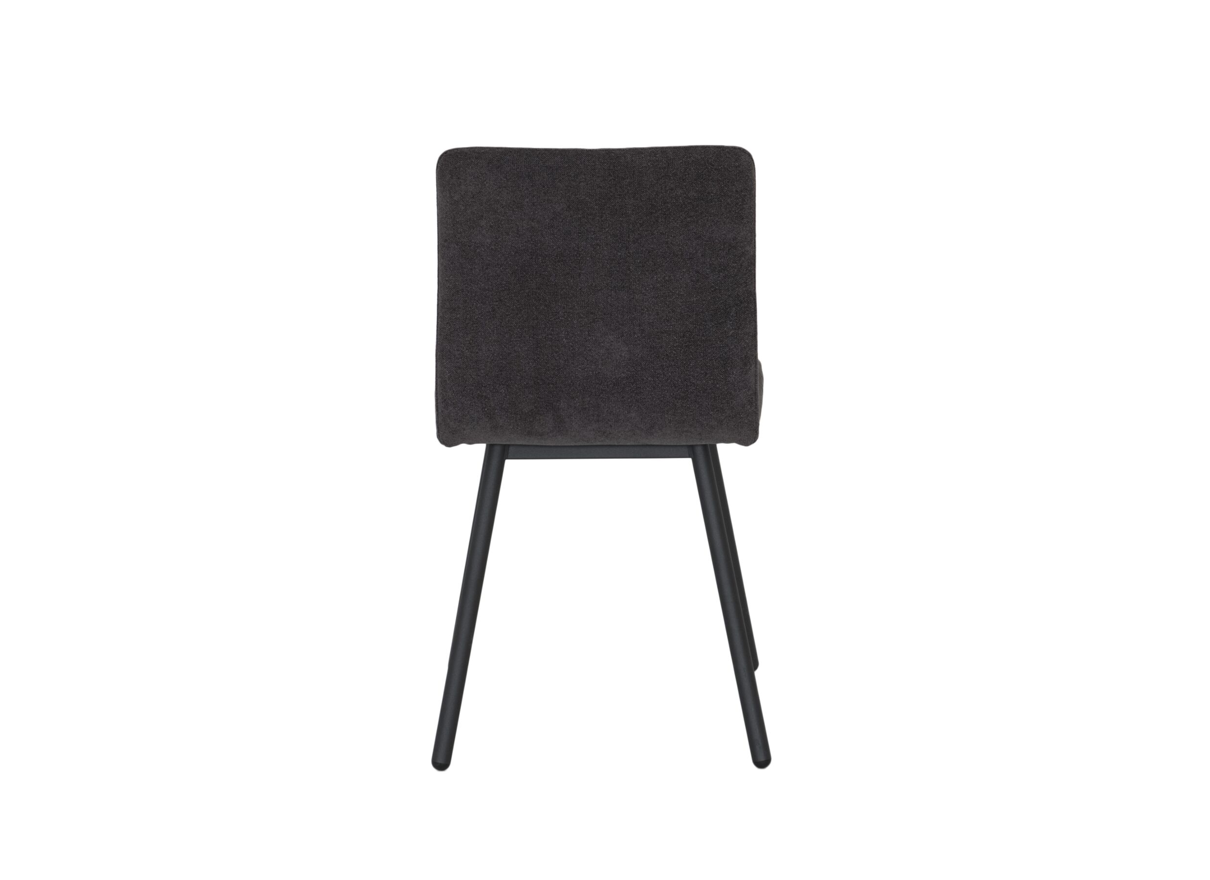 Stoel Pisa 44,5x55,5x82cm - metaal/polyestervezel -antraciet