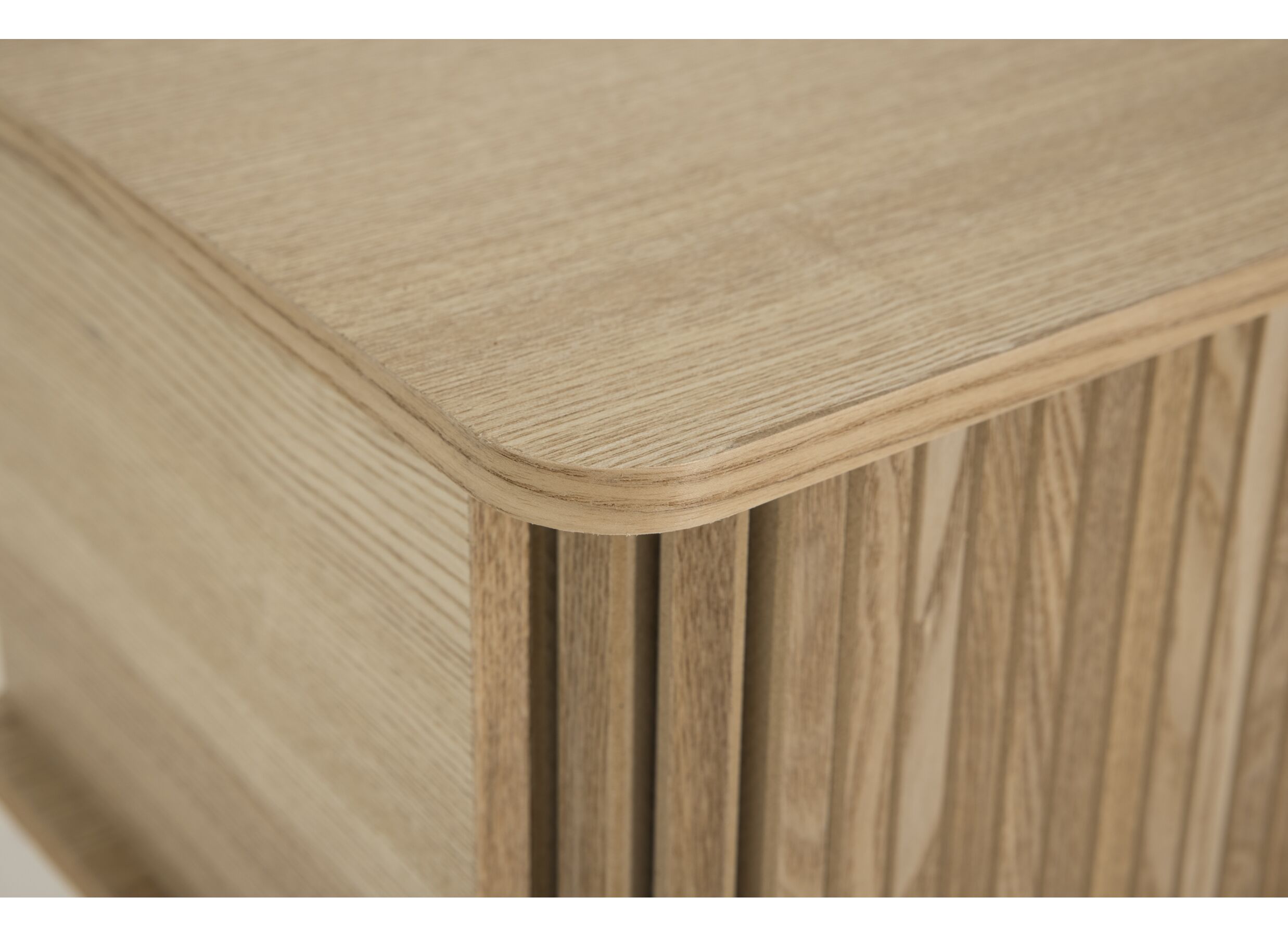 Detail - Meuble TV Eno 100cm - MDF/placage de frêne - naturel