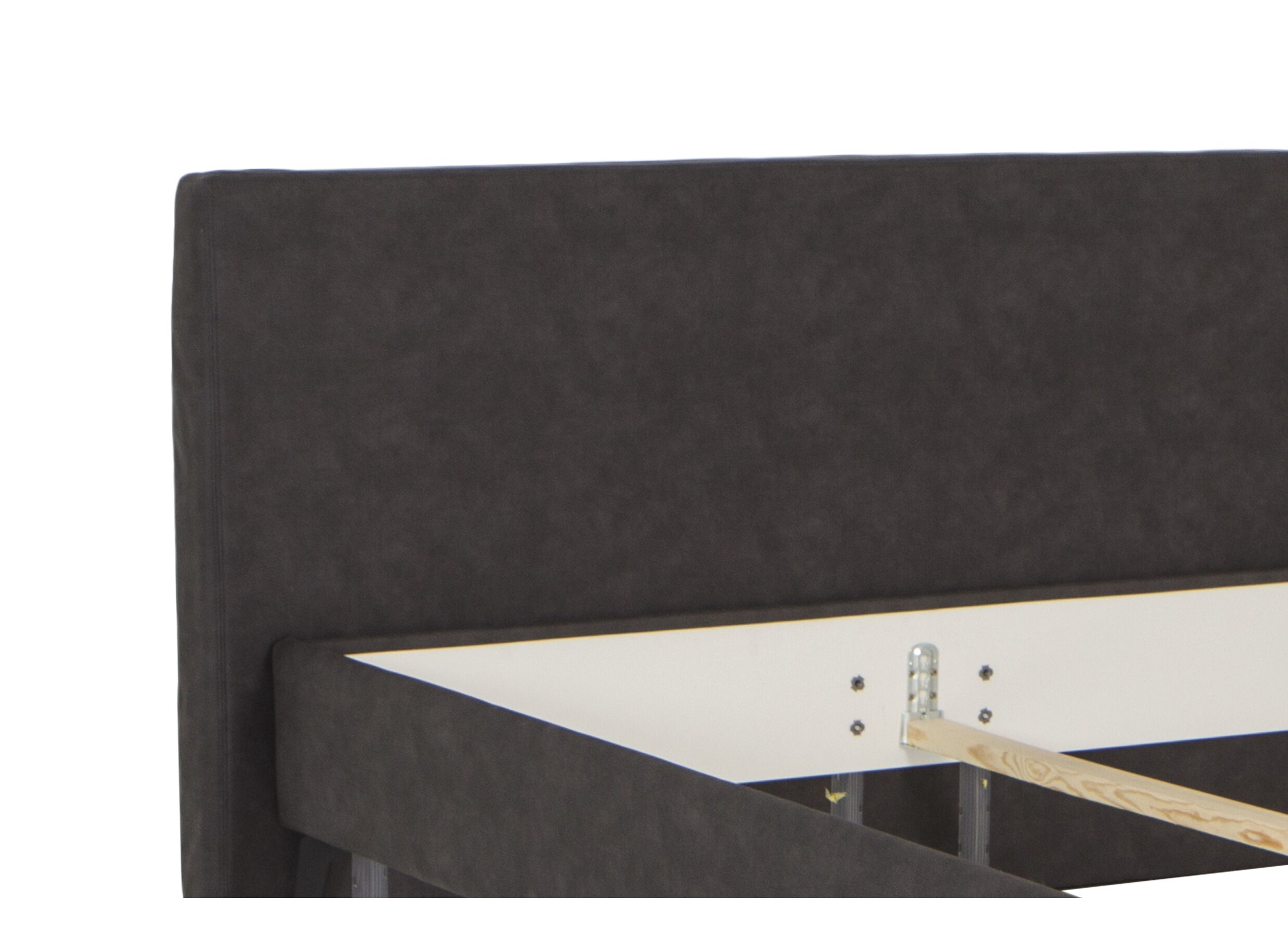 Bed Skagen 180x200cm gestoffeerd stof grijs python antraciet
