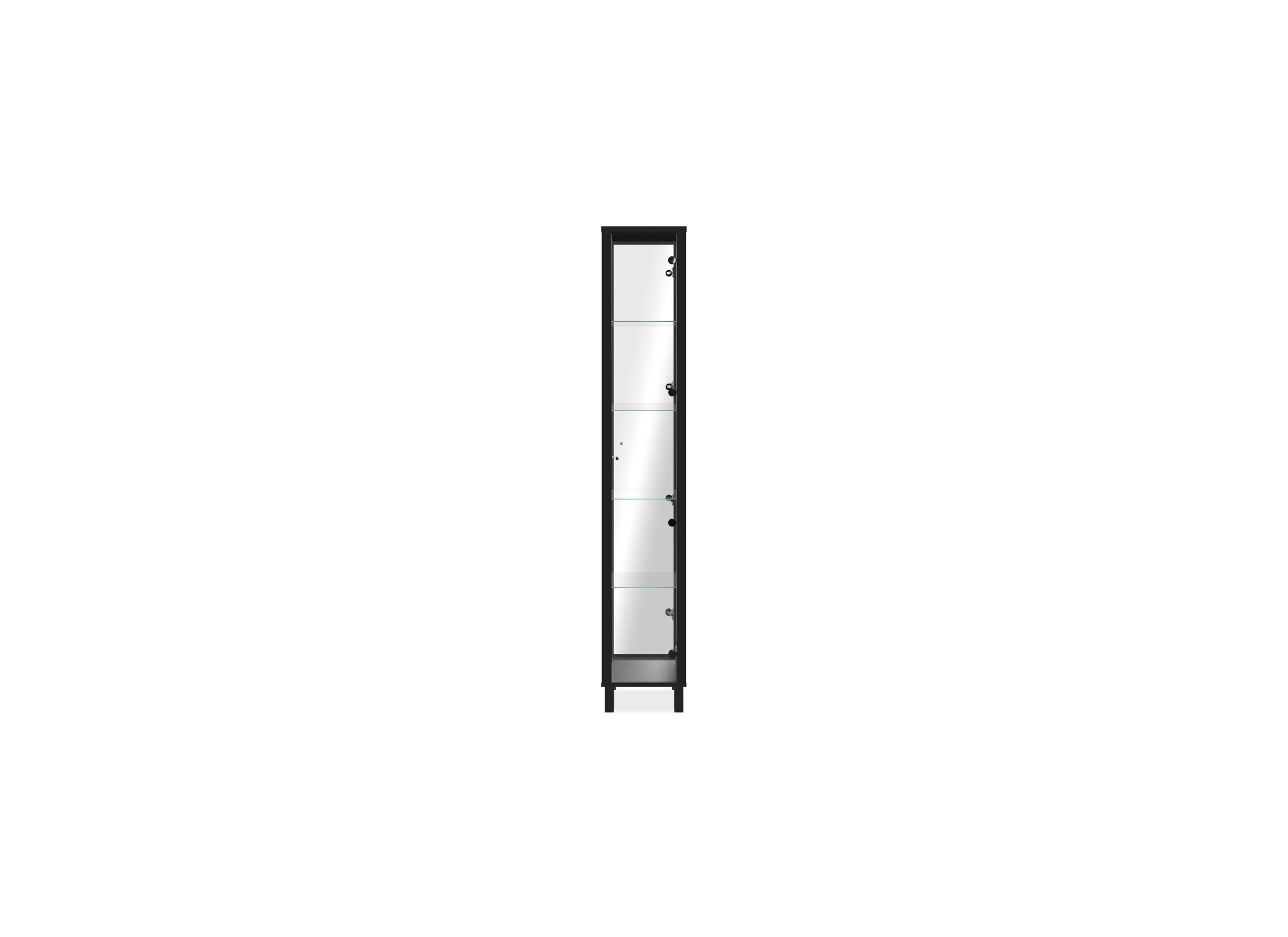 Overzichtsfoto - Vitrinekast Albi 33cm - melamine - zwart