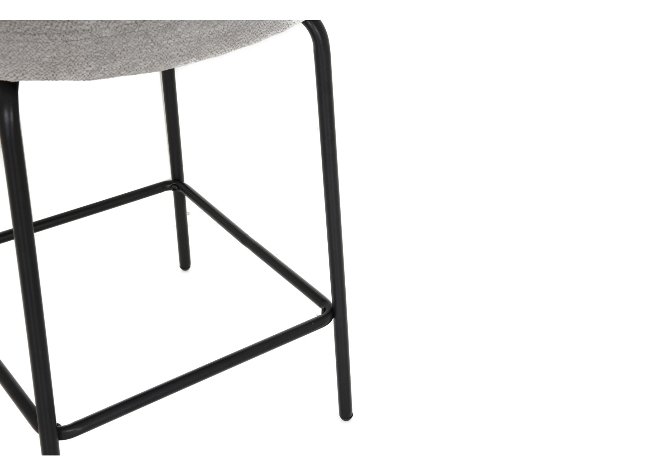 Detailfoto - Barstoel Shell ZH65cm - stof - grijs