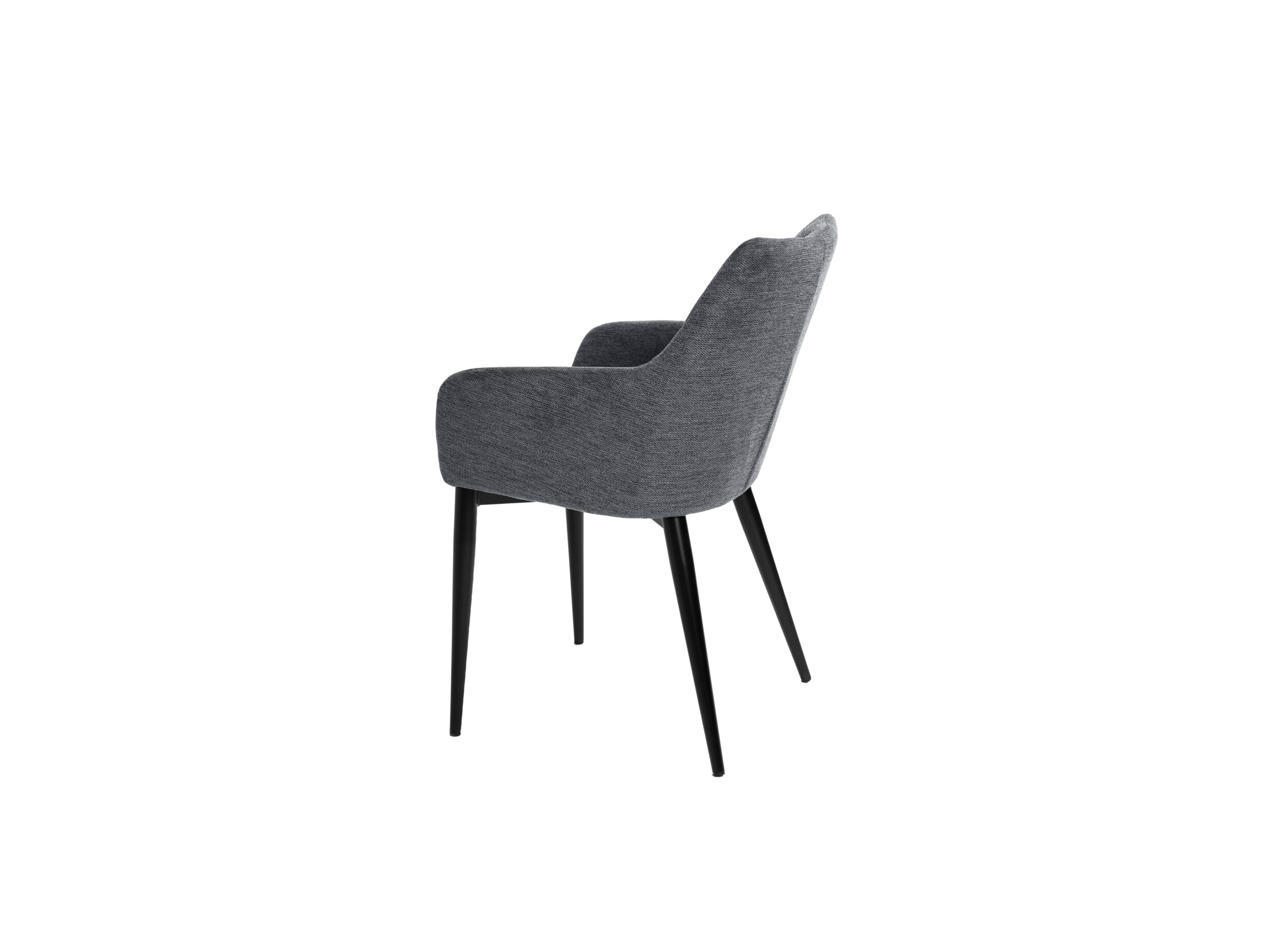 Fauteuil Conan 61x56x84cm - stof - donkergrijs