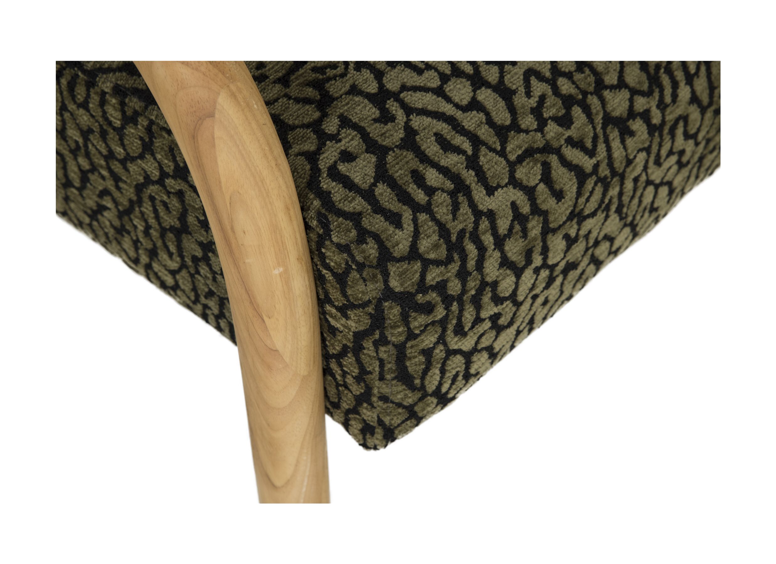 Detailfoto - Fauteuil Boogie 66,7x77x78,5cm - polyestervezel - groen