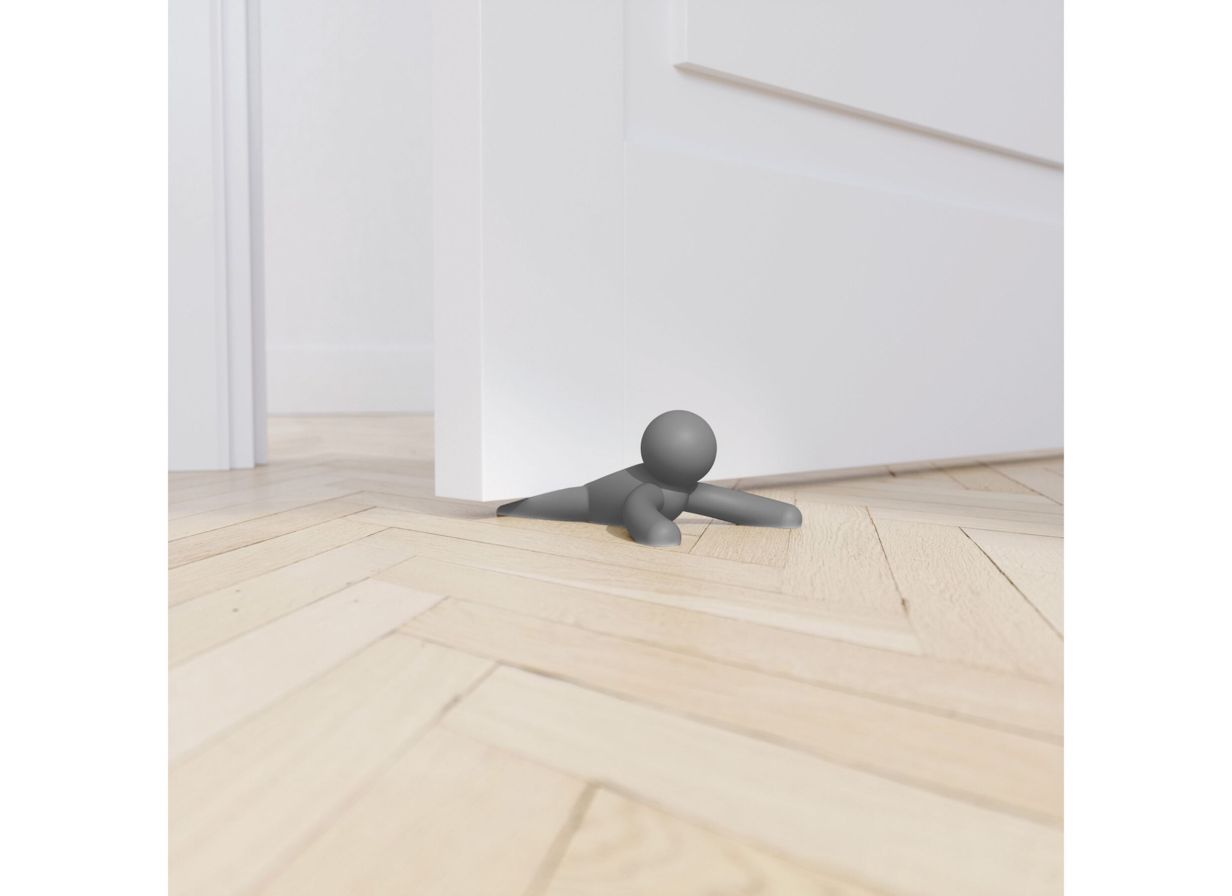Foto ambiance - Cale-porte Buddy Gris, lot de 2