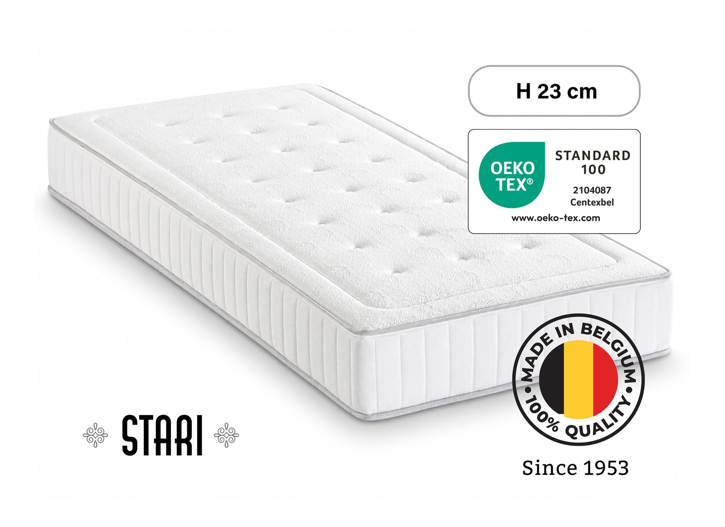 Configuration - Matelas Stari 160x200cm - ressorts ensachés - medium