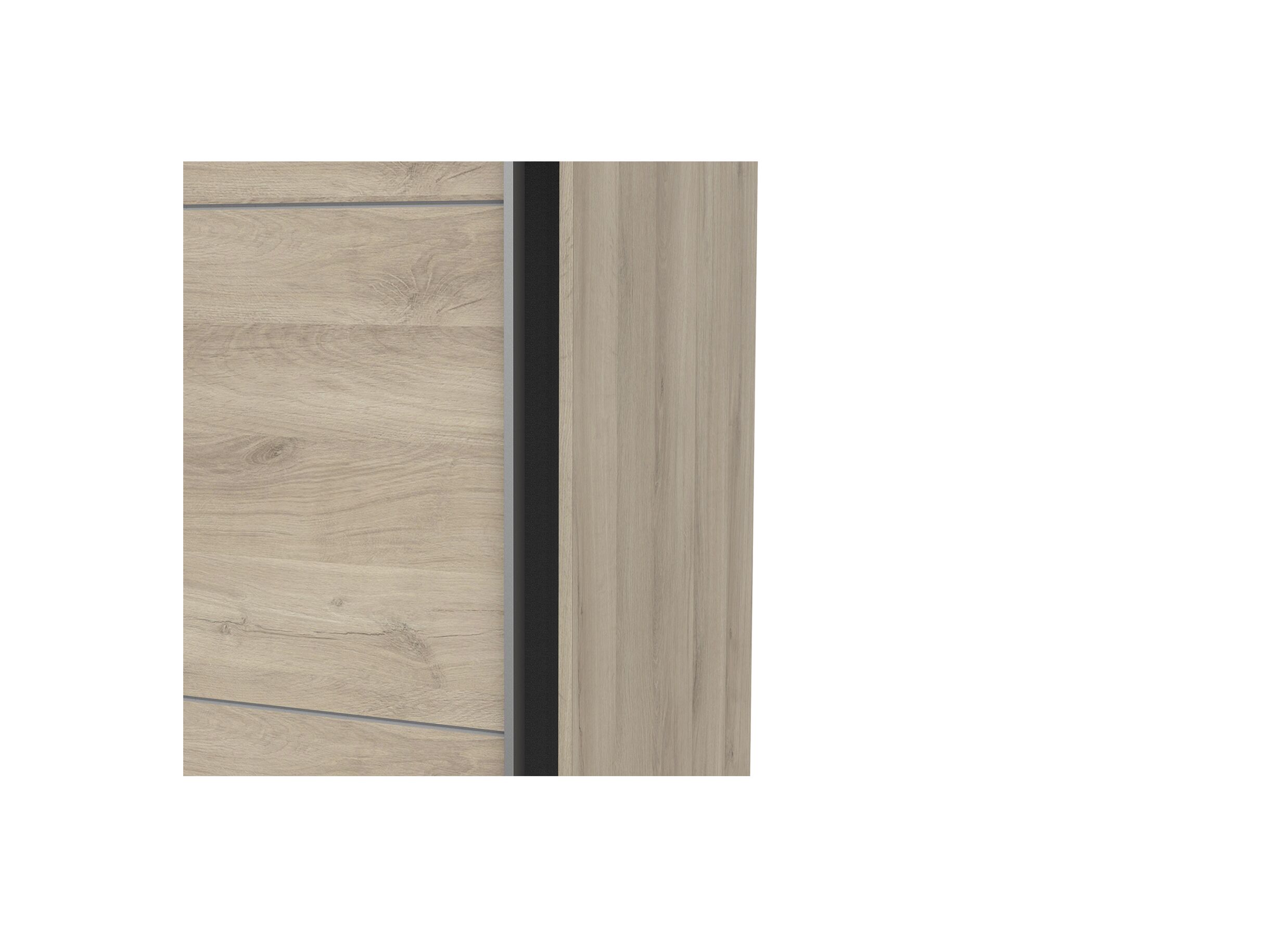 Armoire à portes coulissantes Ghost 117cm - décor - chêne de kronberg