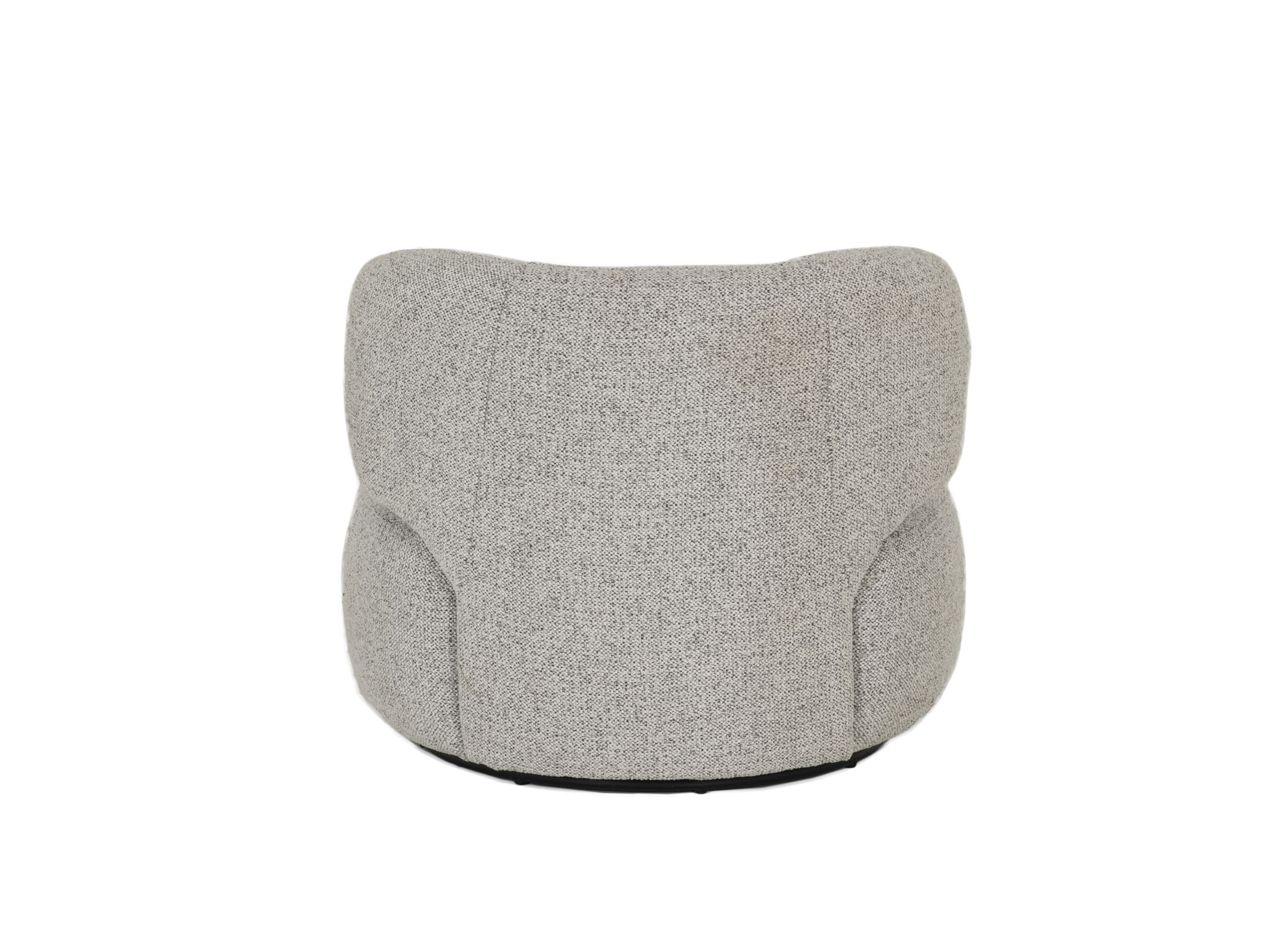 Overzichtsfoto - Fauteuil Rege 80x82x68cm - stof - grijs