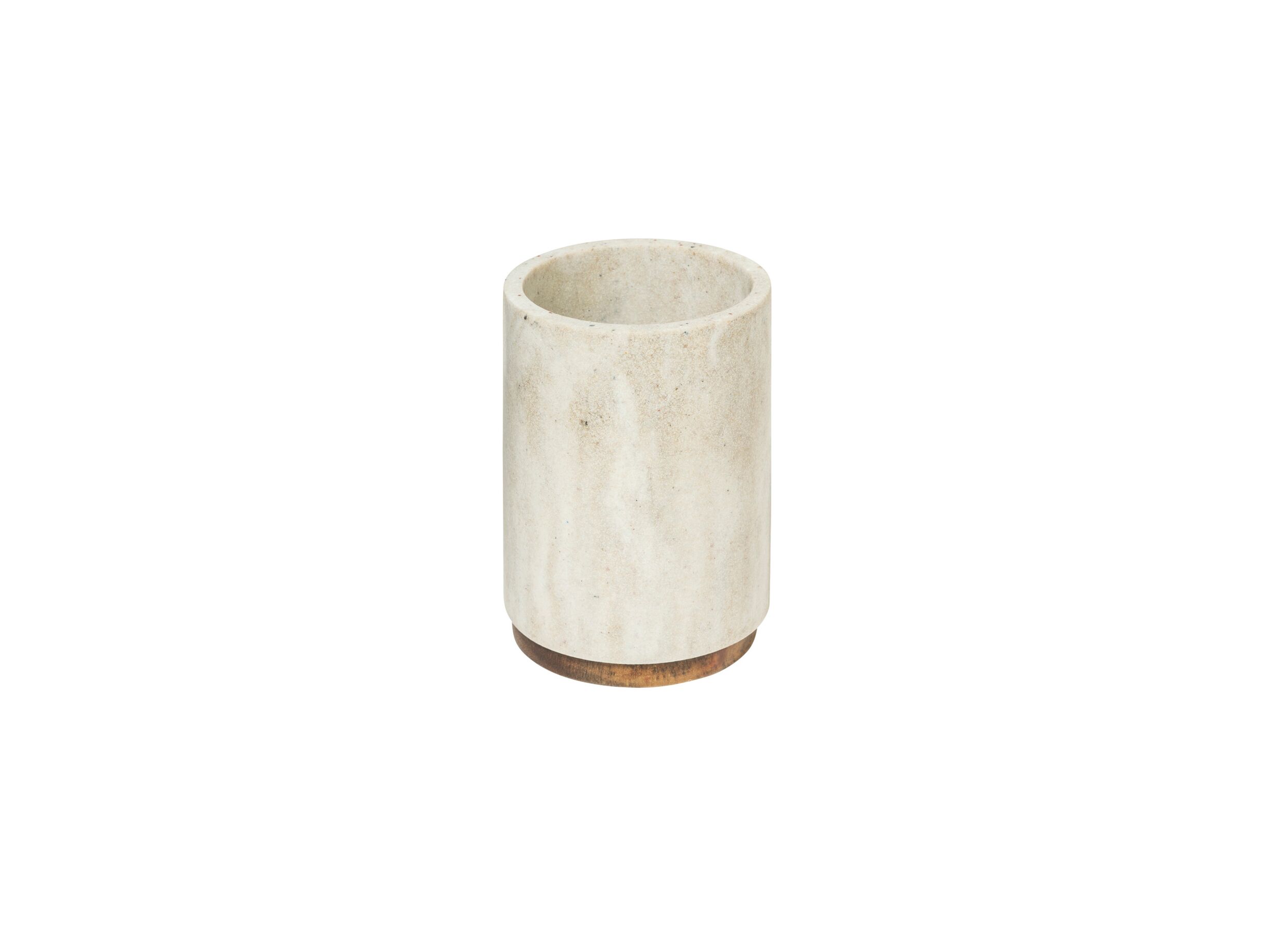 Beker Come Ø7x10 - Beker Come Ø7x10,5cm - polystone - beige