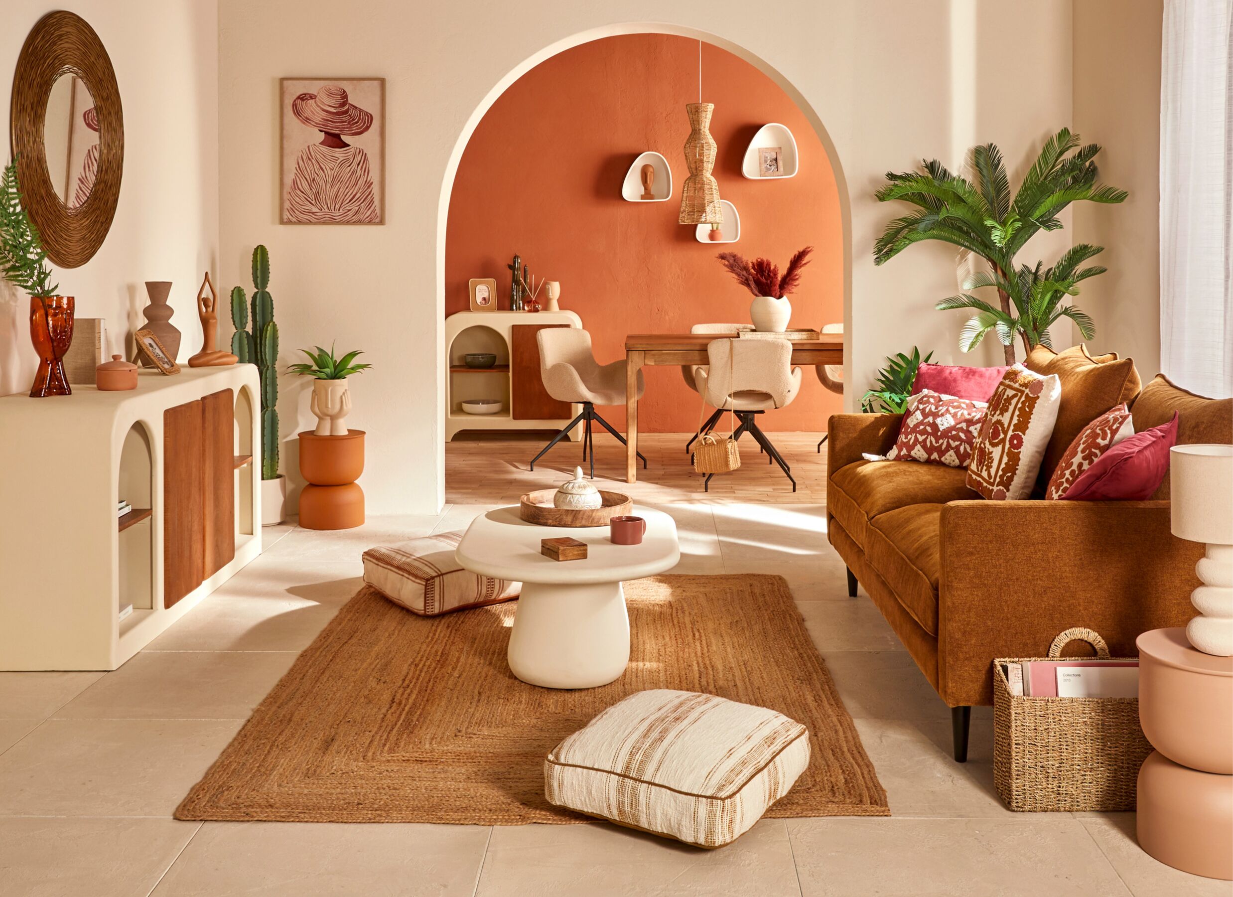 Foto ambiance - Impression sur toile Andrea 50x70cm - MDF & polyester - multicolore