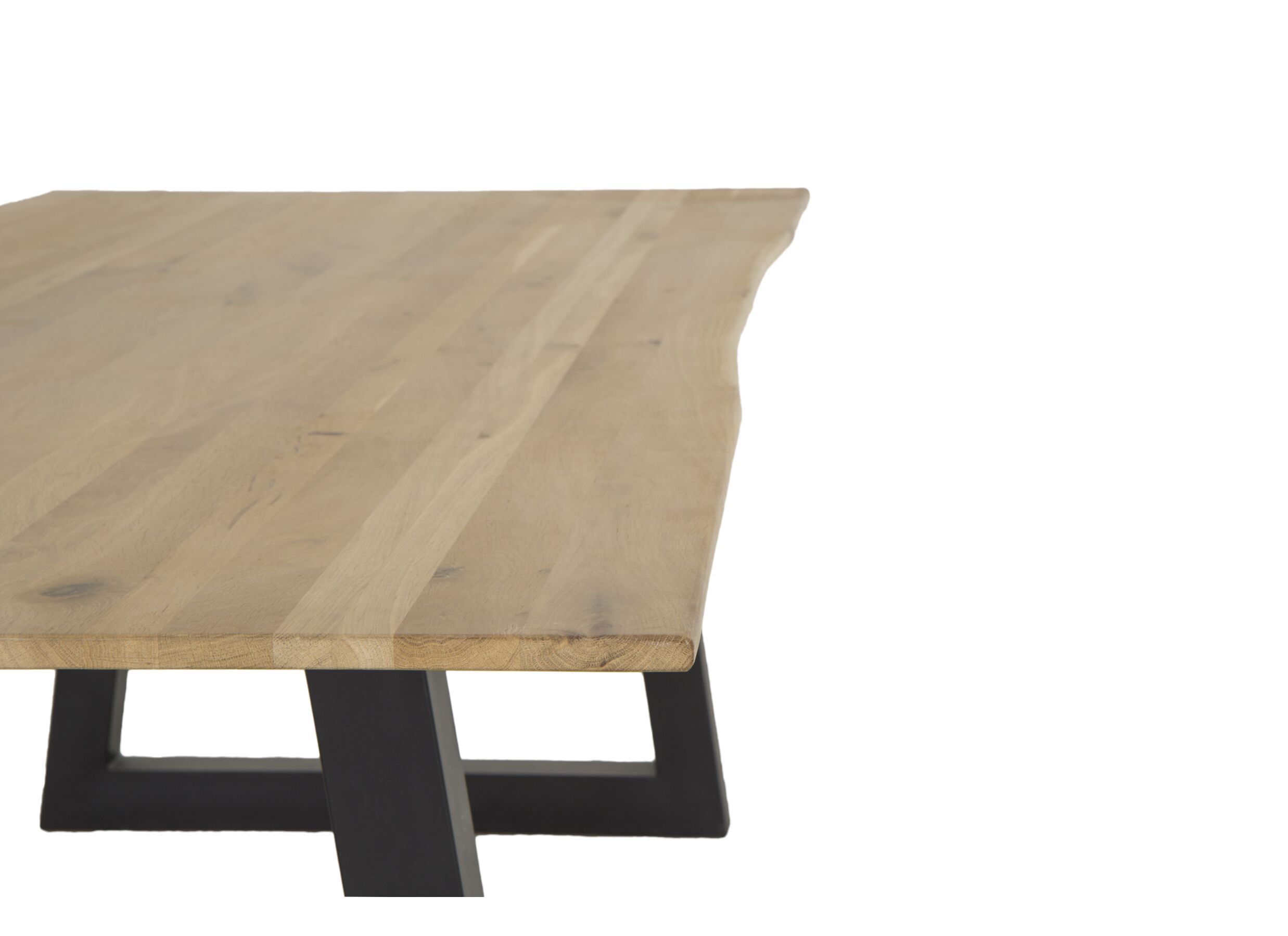 Table tronc d'arbre Sherwood 200x100cm - chêne massif - naturel