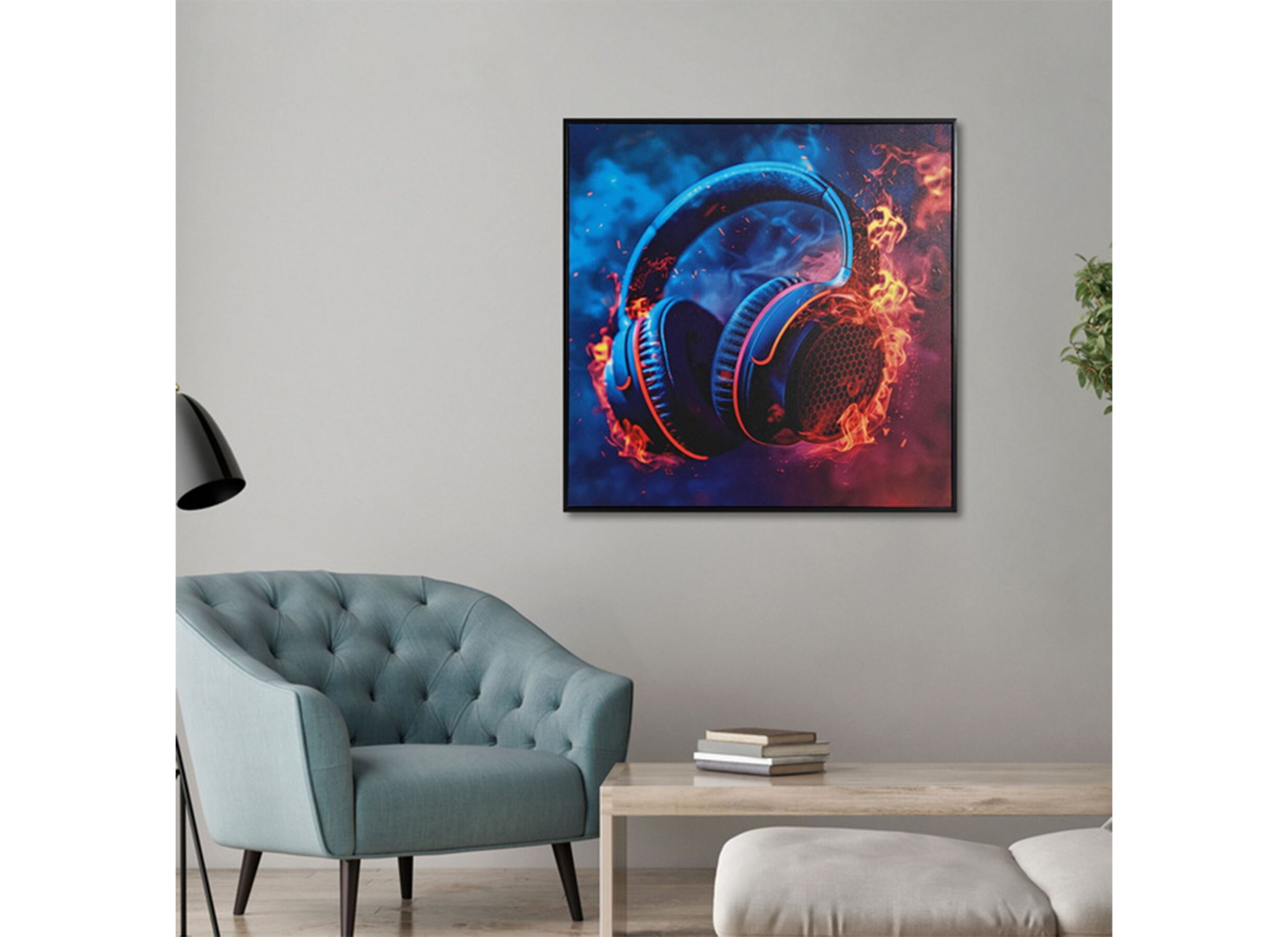 Foto ambiance - Impression sur toile Gaming 50x50cm