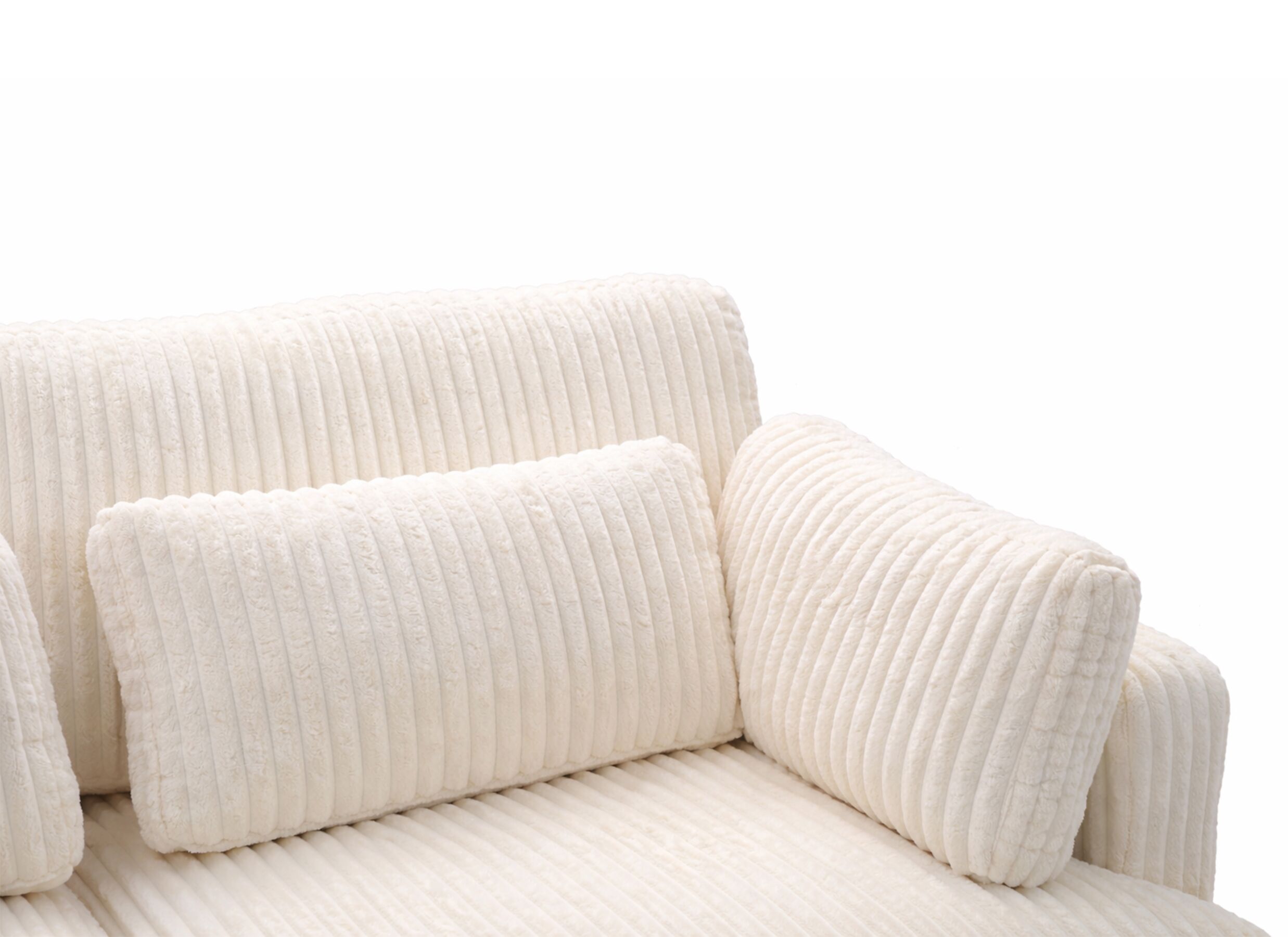 Detail - Canapé Condotti 2 places - corduroy - blanc