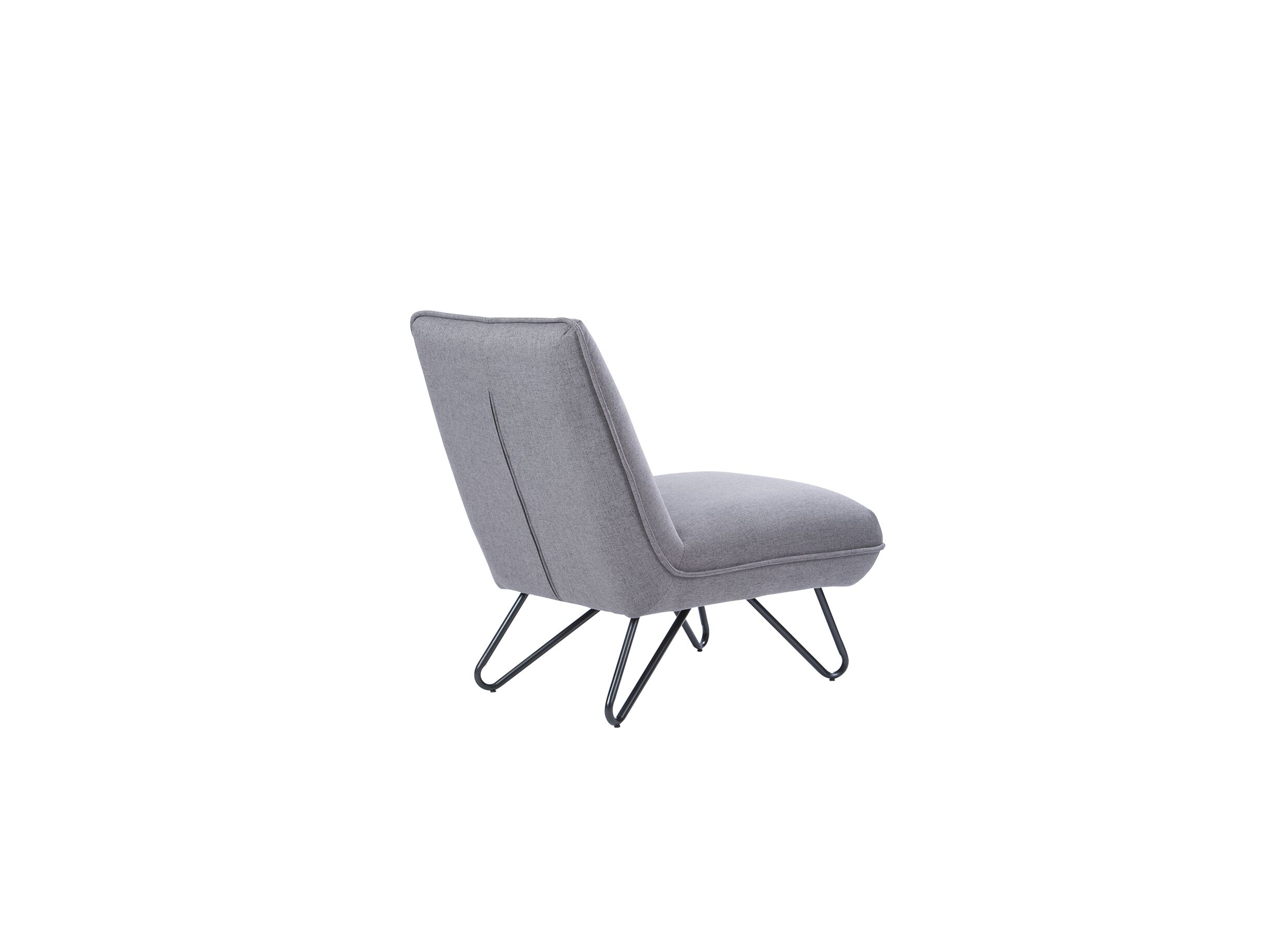Fauteuil Guts 67,5x93x82cm - tissu - gris clair