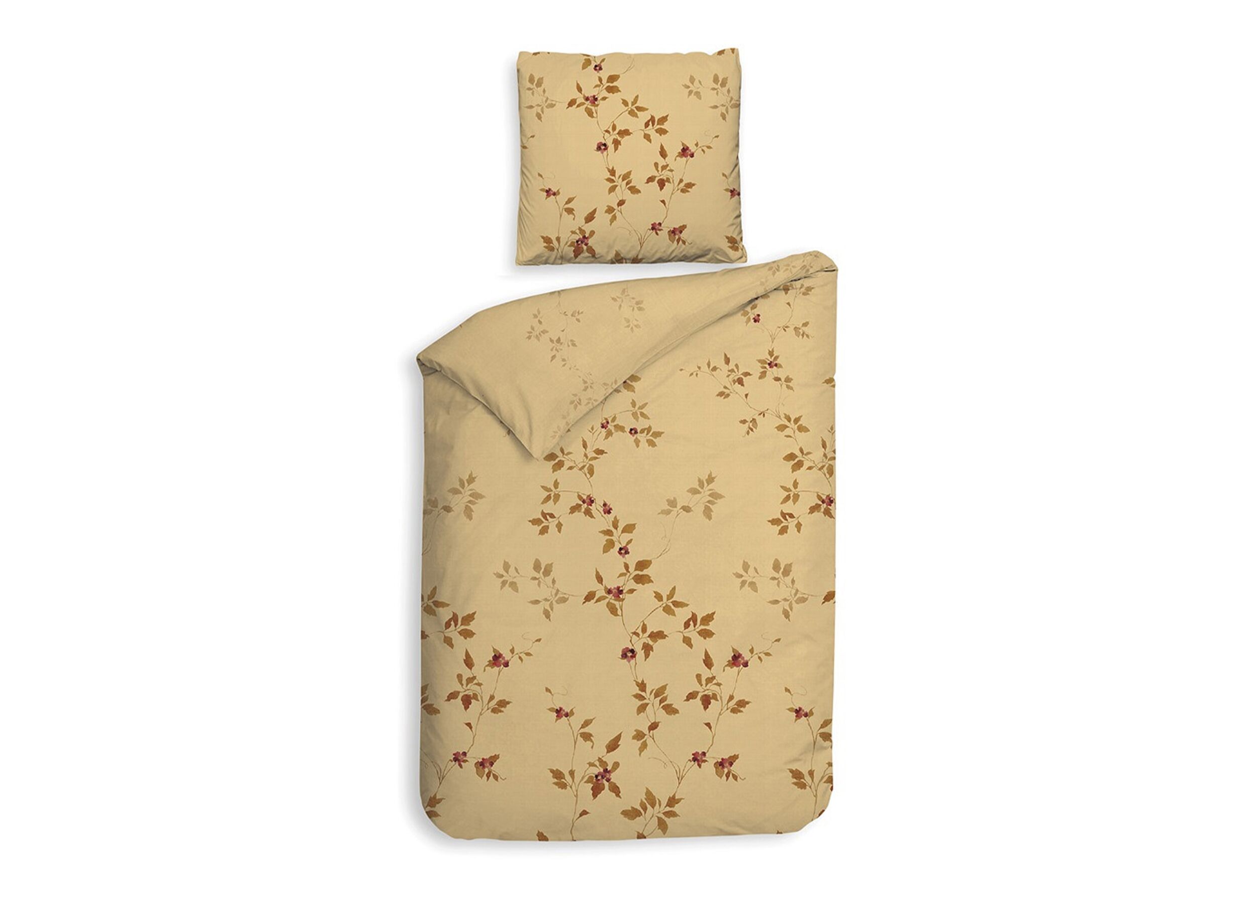 Plus Important - Housse de couette Tommaso 140x220cm - flanelle - jaune