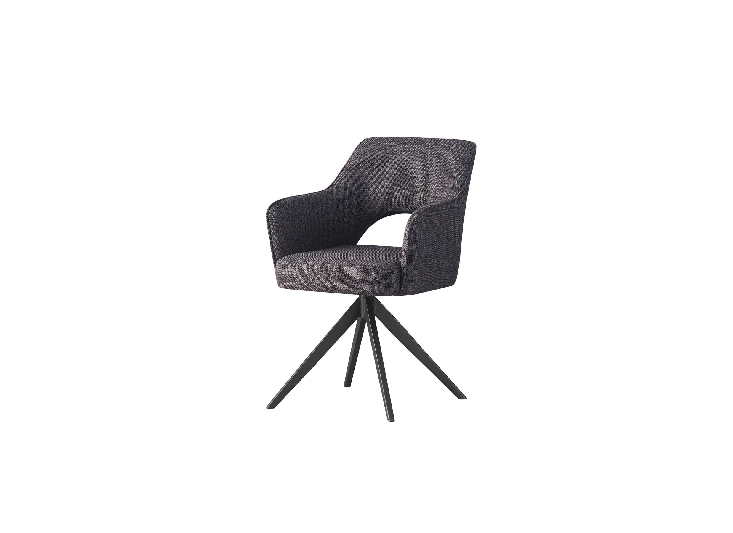 Draaistoel Mesa 55x48x84cm - stof - antraciet