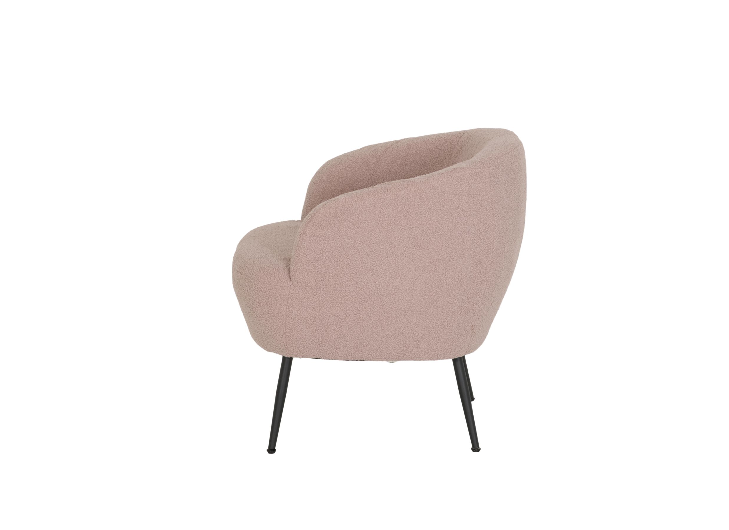 Aperçu - Fauteuil Teddy Bear 68x70x73cm - bouclé - rose
