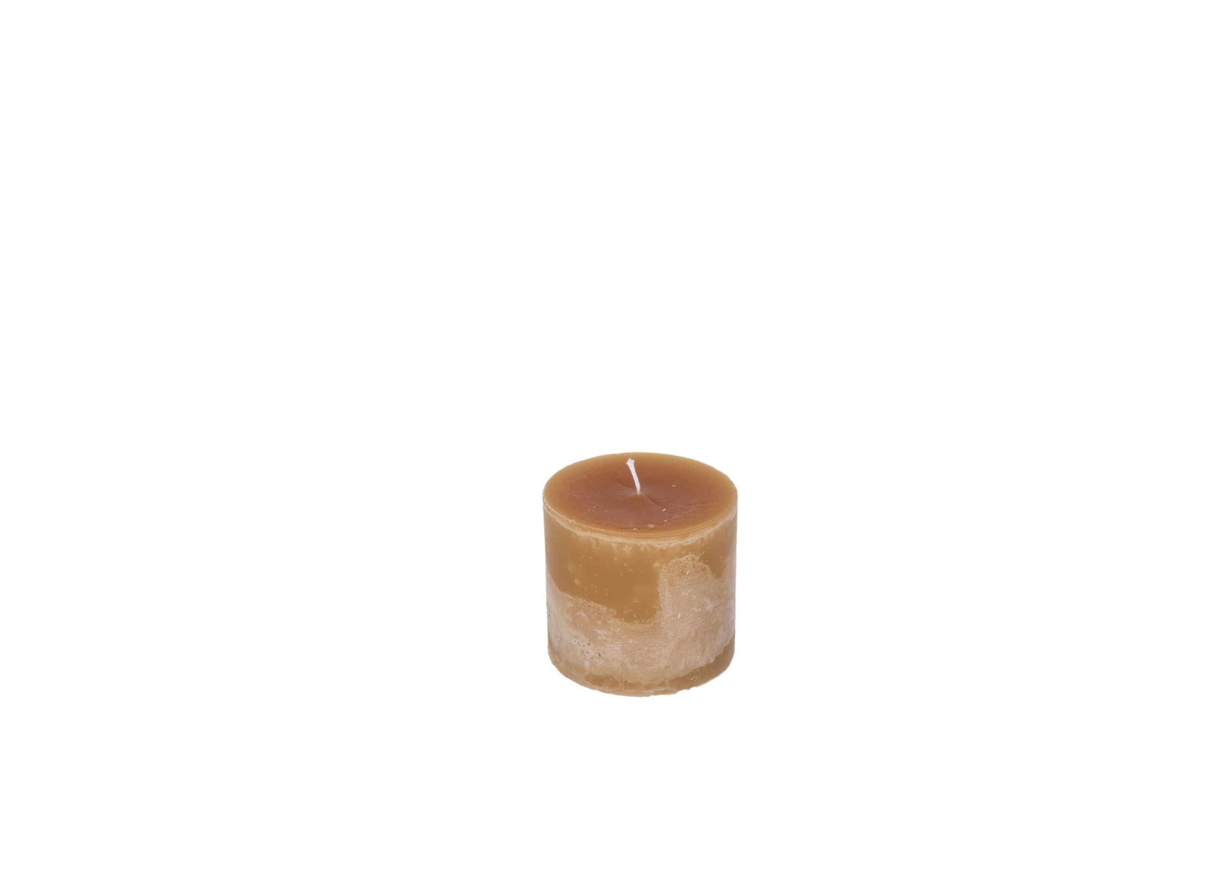 Mini Super Kaars Ø10x10cm - rustiek - camel - Mini Super Bougie Ø10x10cm - rustique - camel