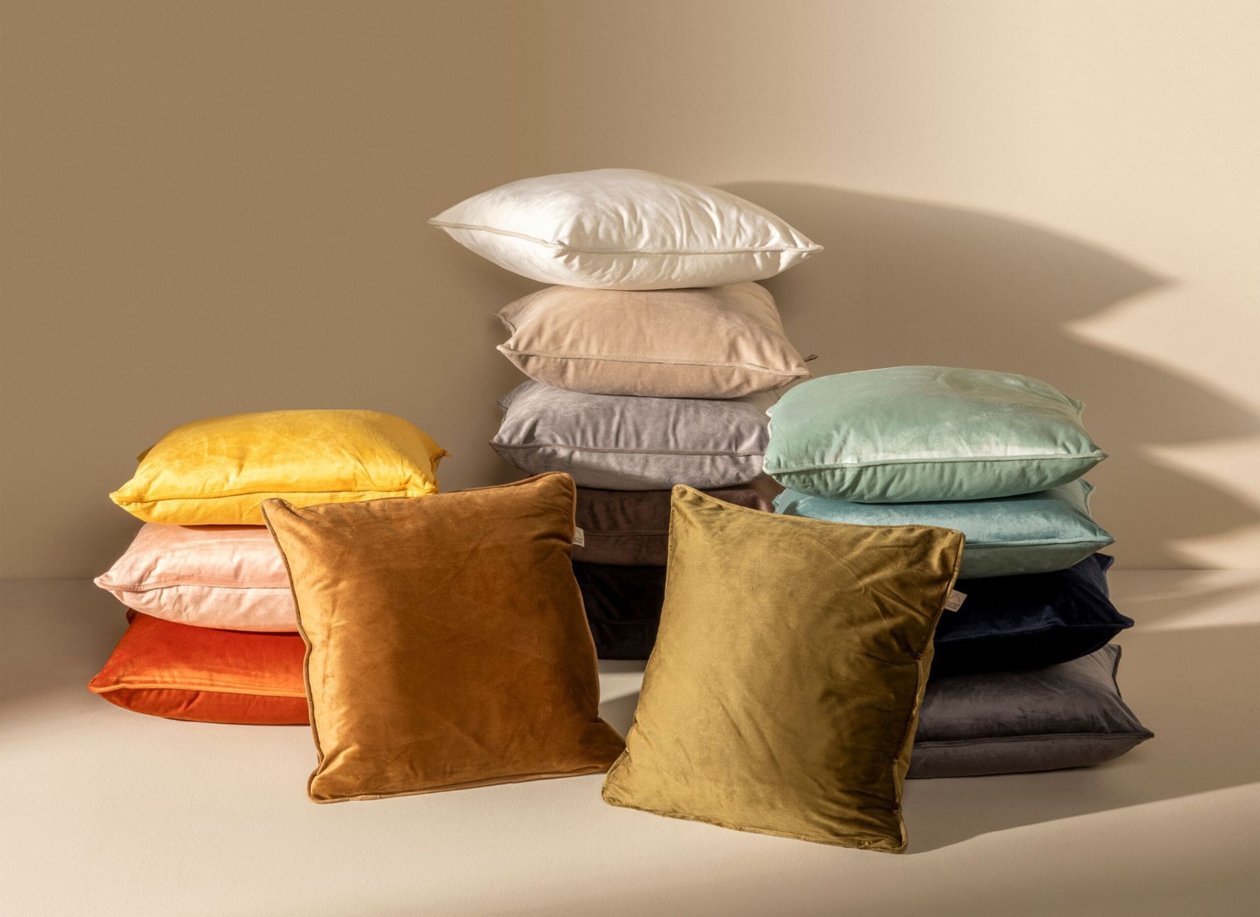 Foto ambiance - Coussin Finn 45x45cm - polyester - chocolat martini