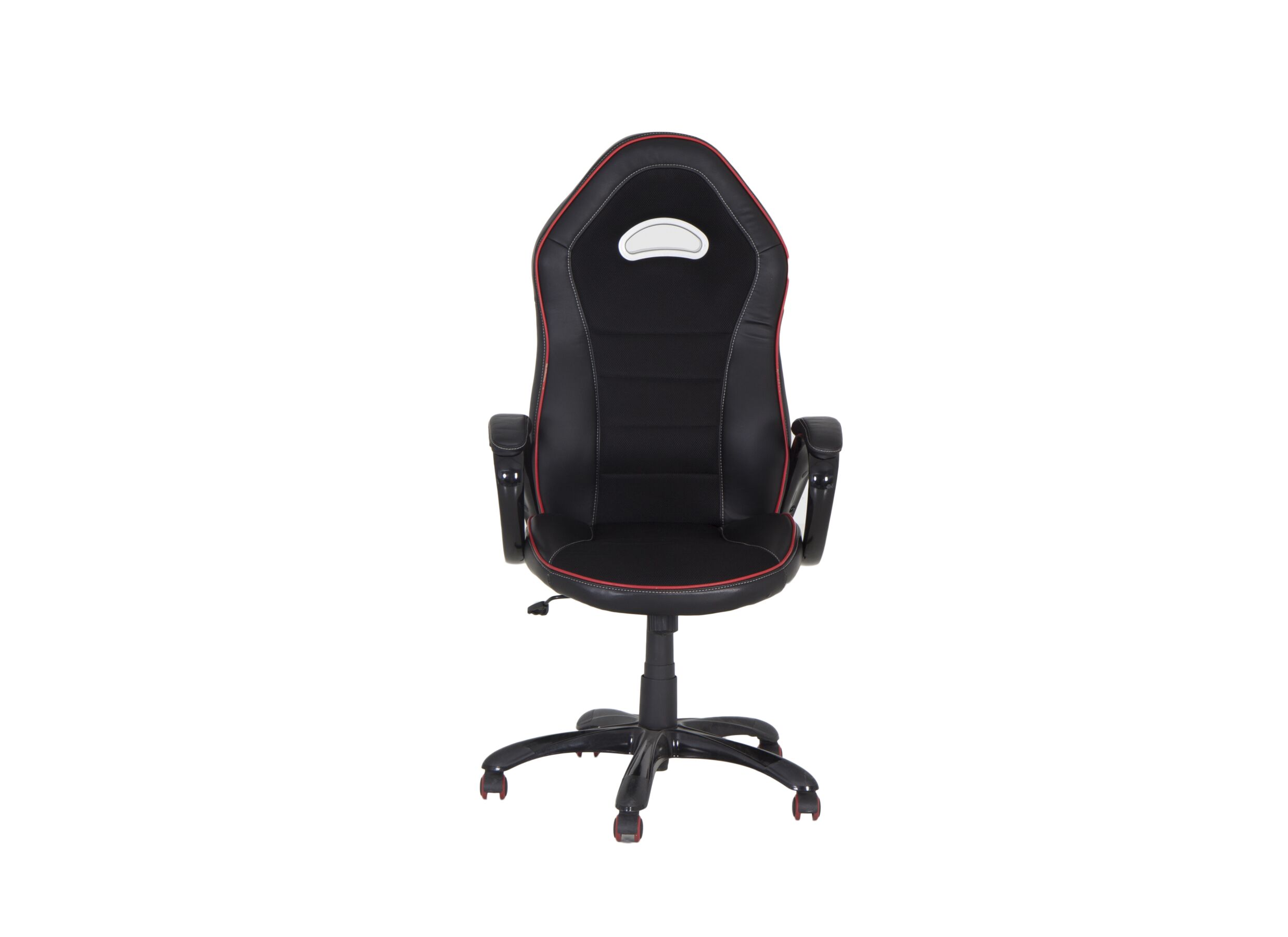 Chaise gamer Trooper 67x77x132cm - similicuir - noir rouge