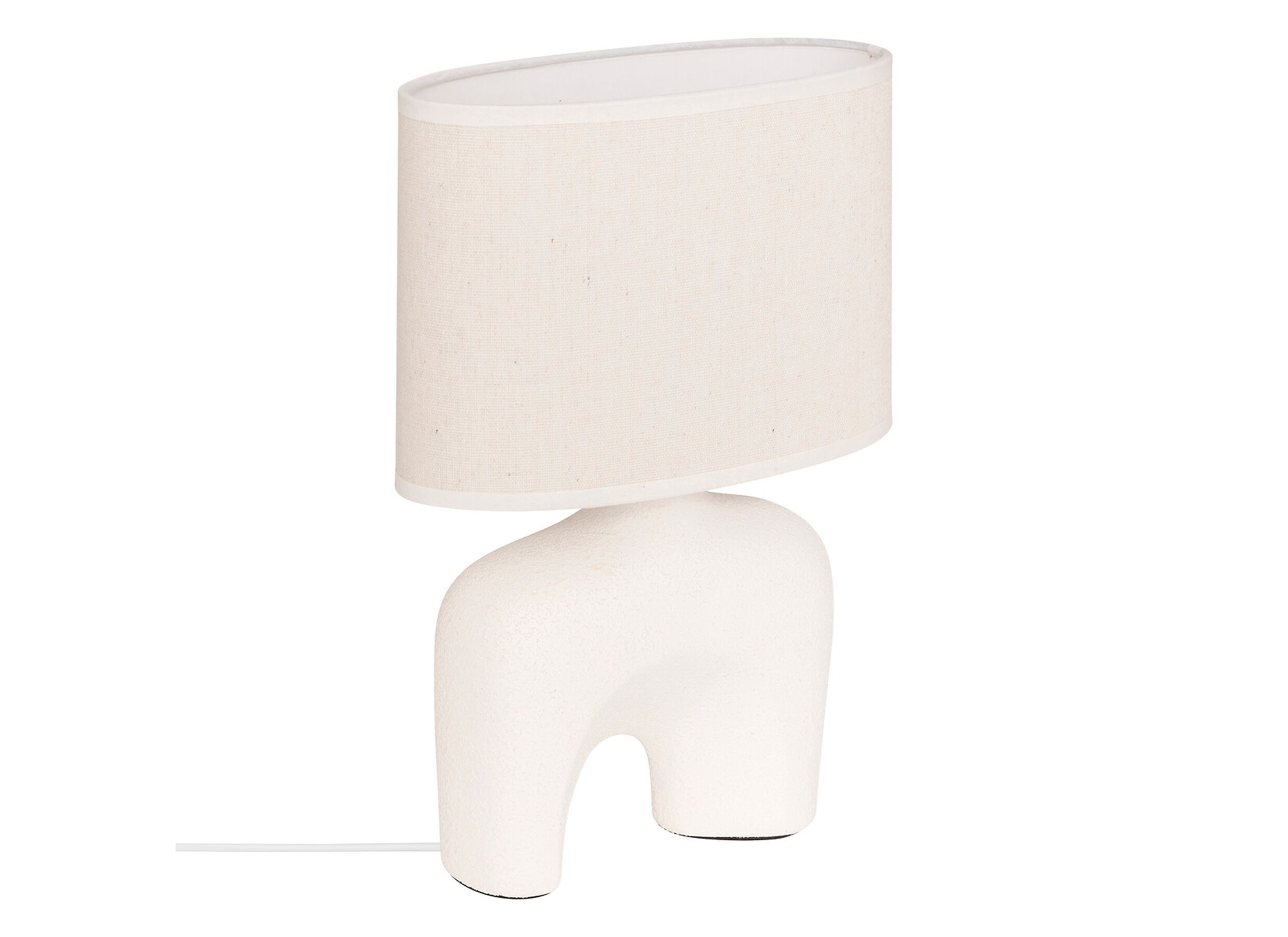 Tafellamp Gaby H31 - Lampe de table Gaby H31,5cm E14 - stoneware - blanc