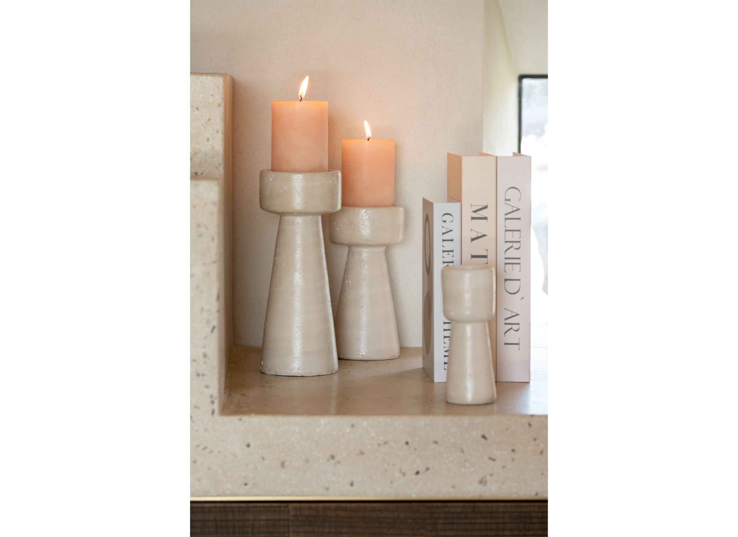Foto ambiance - Chandelier Orlina H20cm - ciment - beige