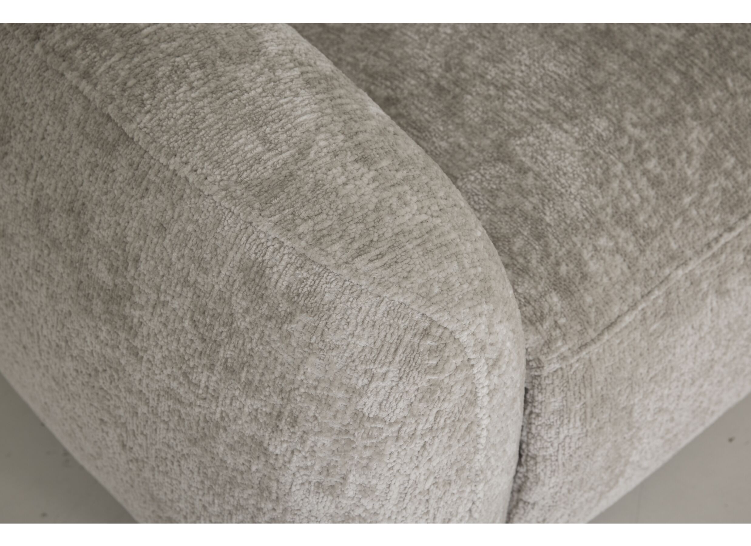 Detail - Canapé d'angle Roll 329x265cm - tissu - turtledove avec relax et rangement