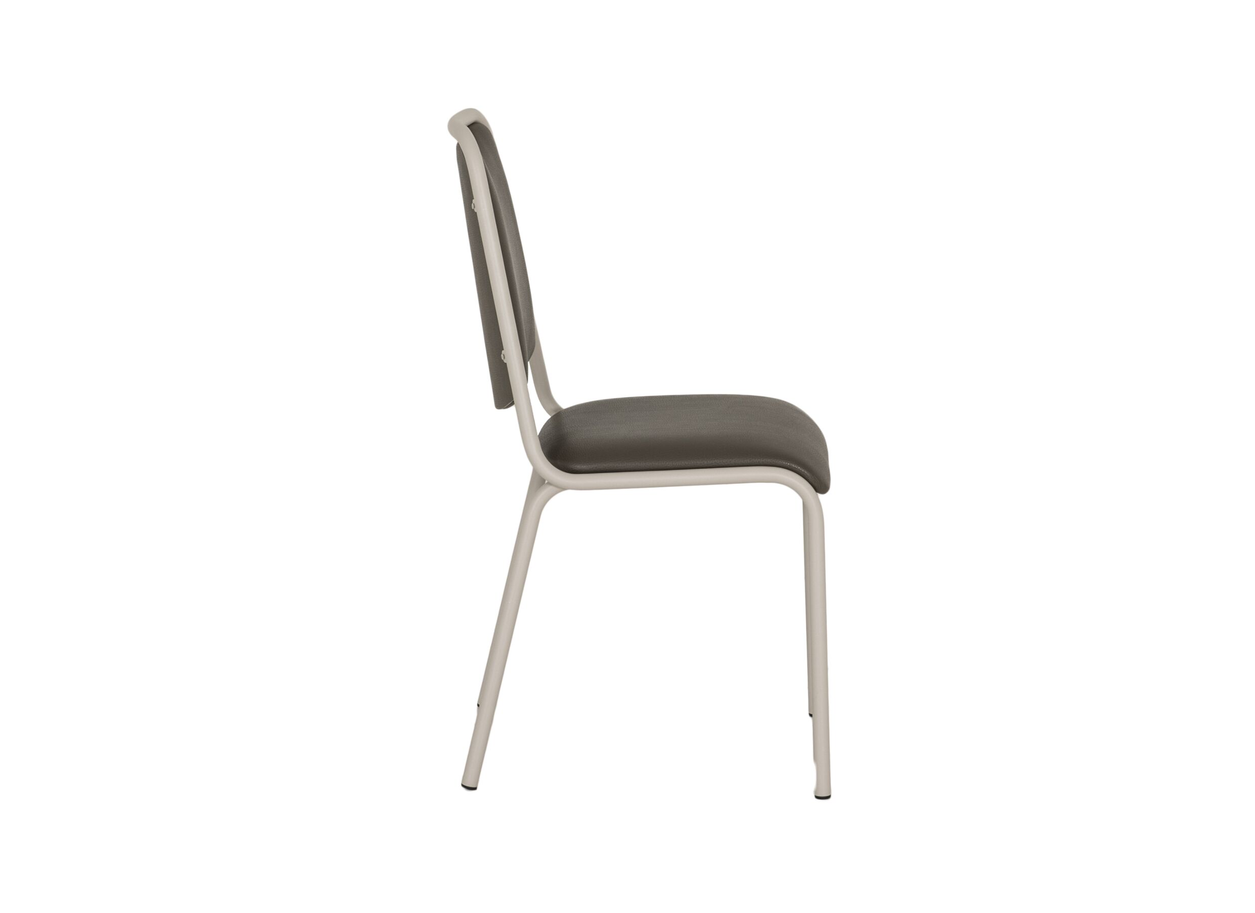 Aperçu - Chaise Sunny 44x54x89cm - similicuir - taupe foncé