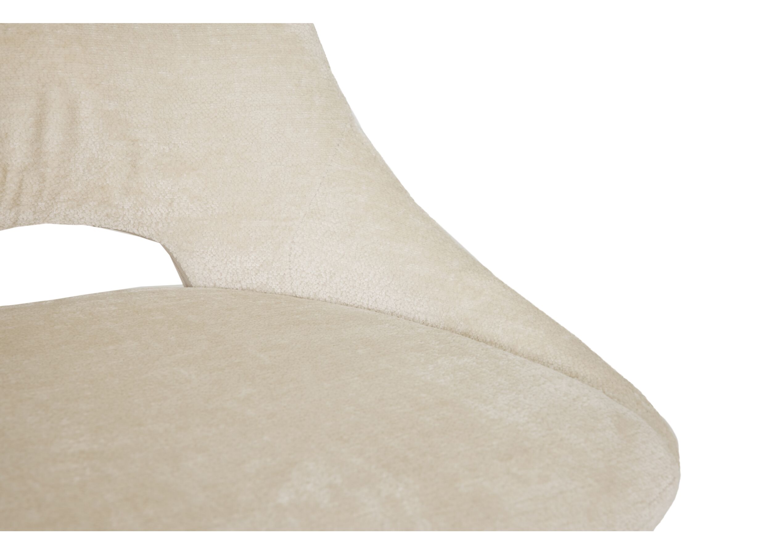 Detailfoto - Draaistoel Pepper stof beige