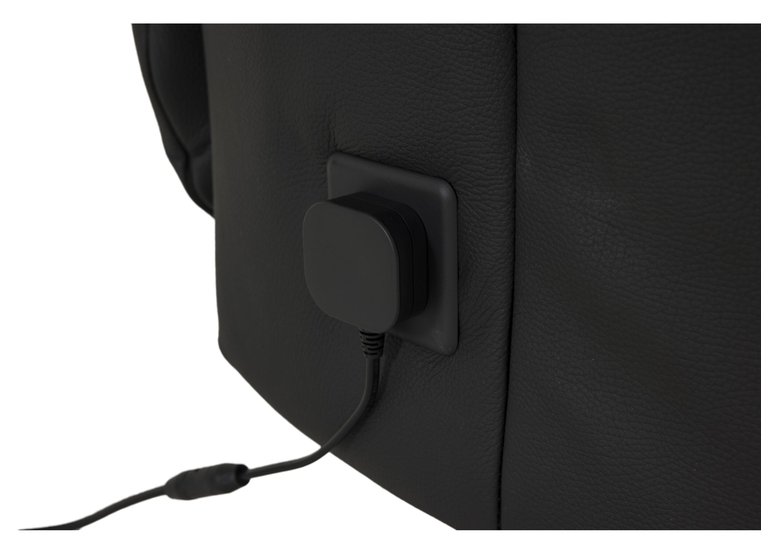 Detailfoto - Relaxzetel 7589.22V+Z60 elektrisch - leder - zwart