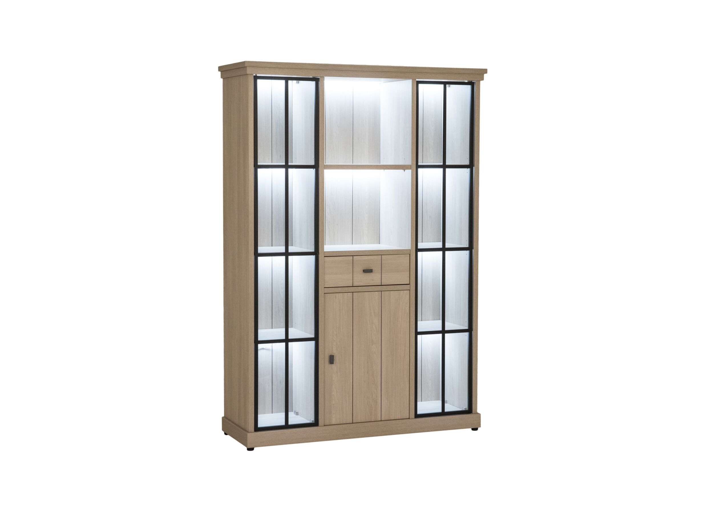Aperçu - Vitrine 145cm - décor - beige
