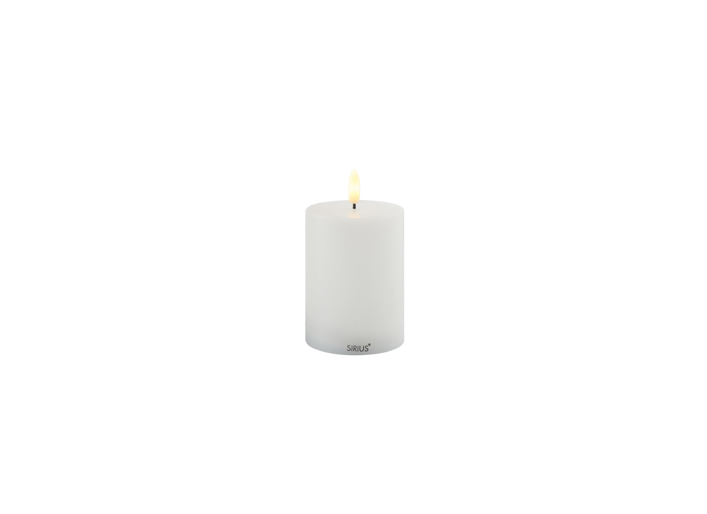 Bougie à LED Sille Rechargeable blanc - Bougie à LED Sille Rechargeable blanc