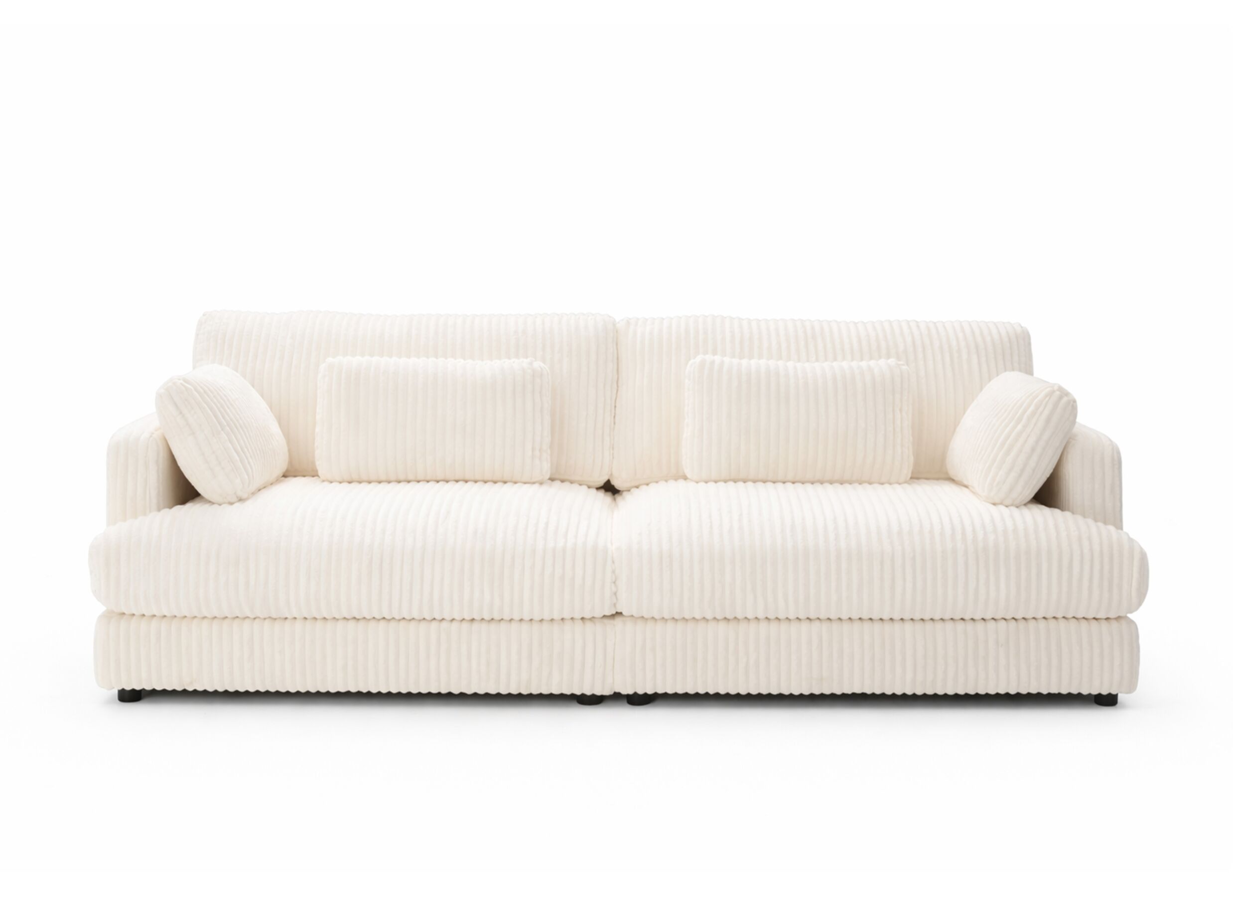 Aperçu - Canapé Condotti 3 places - corduroy - blanc
