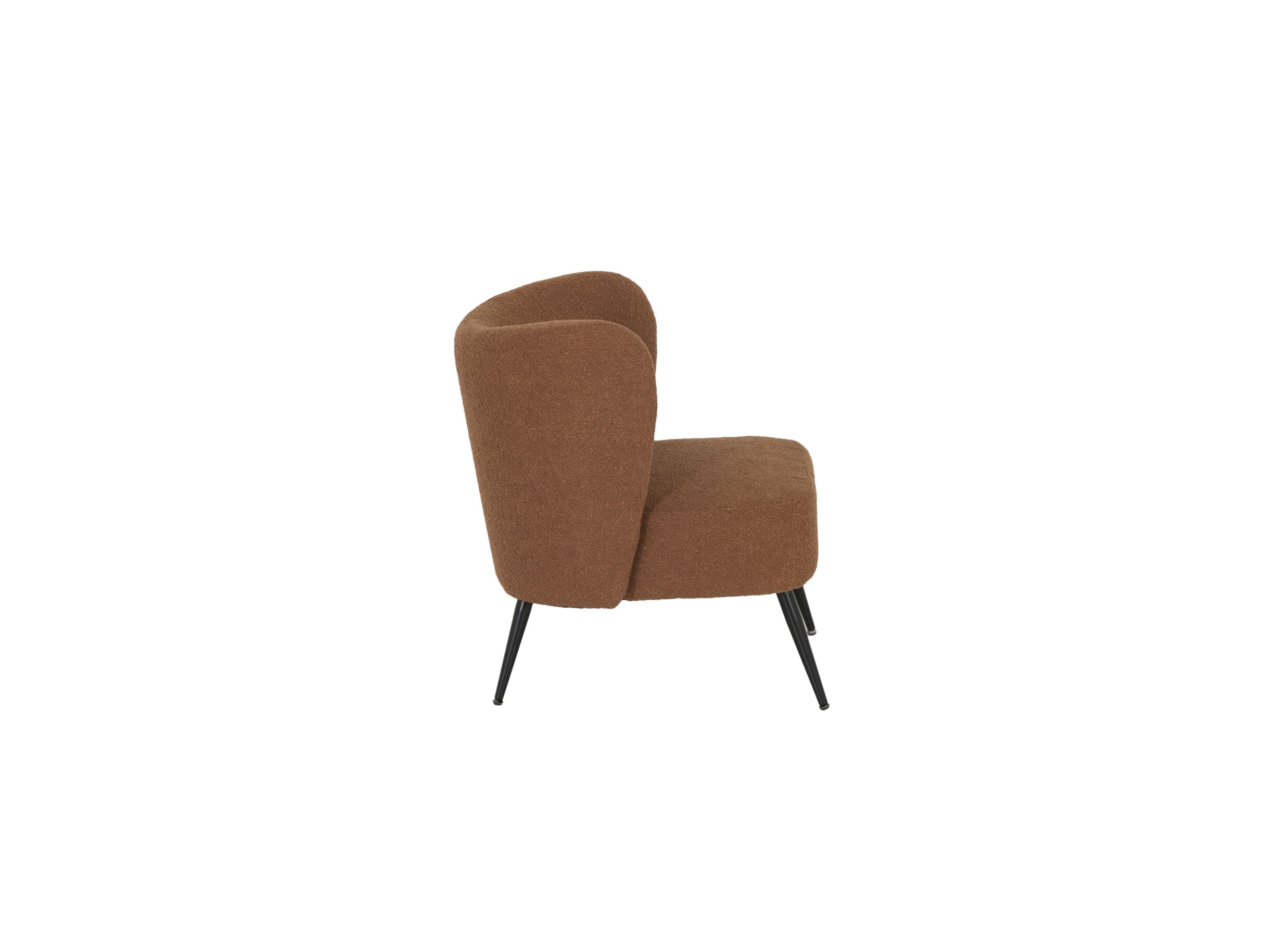 Overzichtsfoto - Oorfauteuil Kerry 70x70x76cm - bouclé - roest