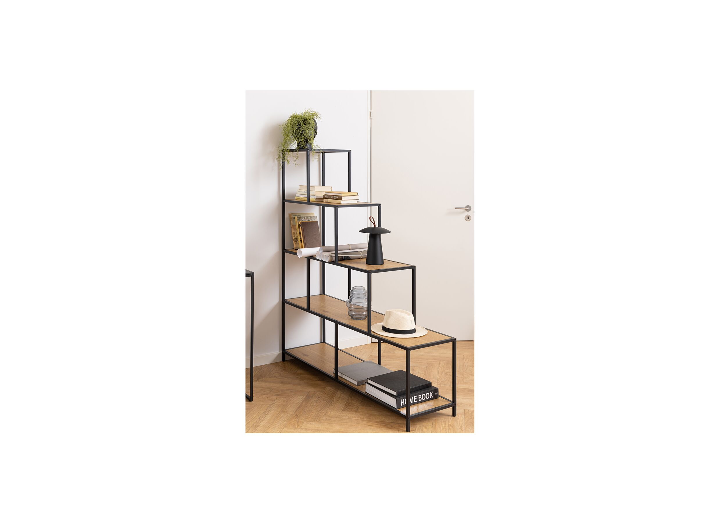 Étagère 135x35x150cm - décor - chêne
